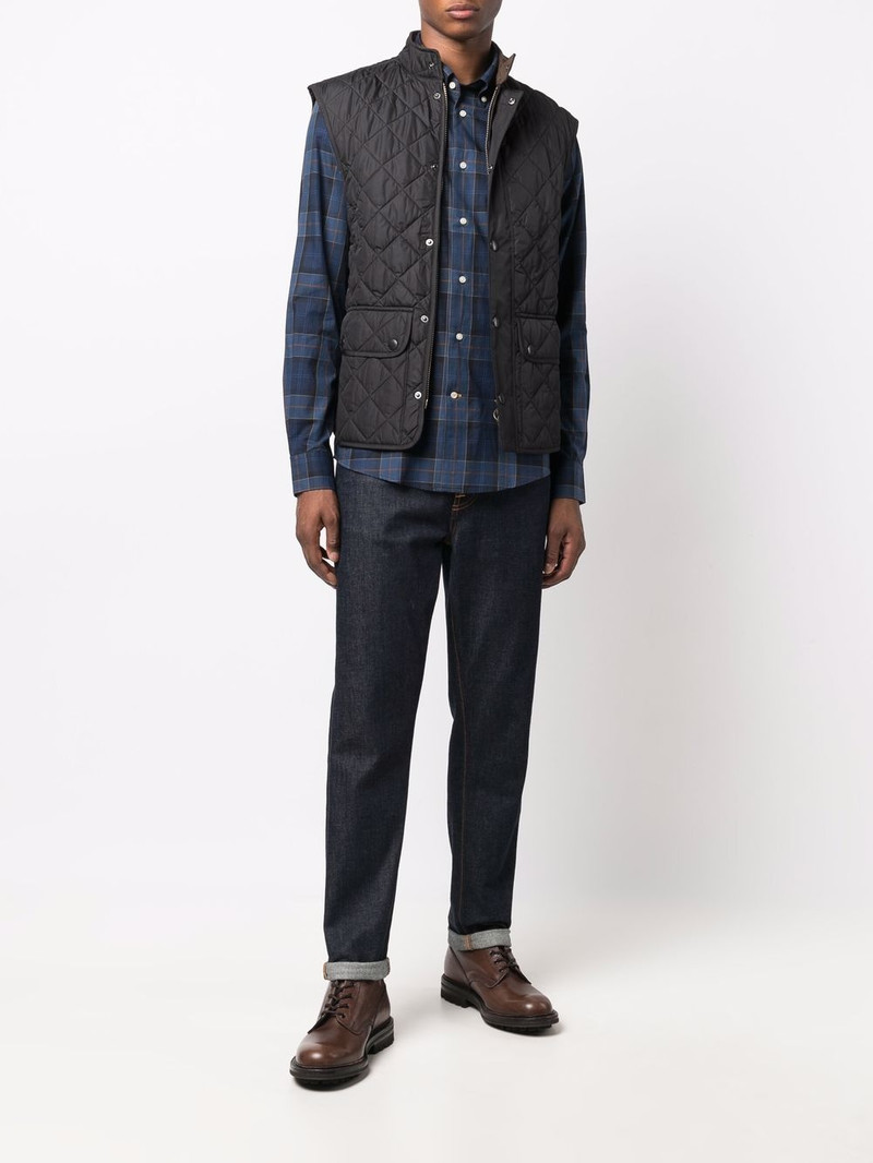 Barbour tartan-print button-up shirt outlook