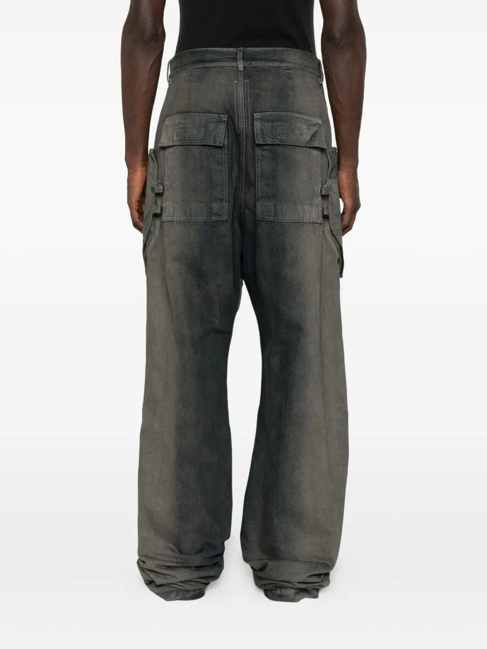 RICK OWENS - Men Pantaloni In Denim Stefan Cargo Jeans - 3