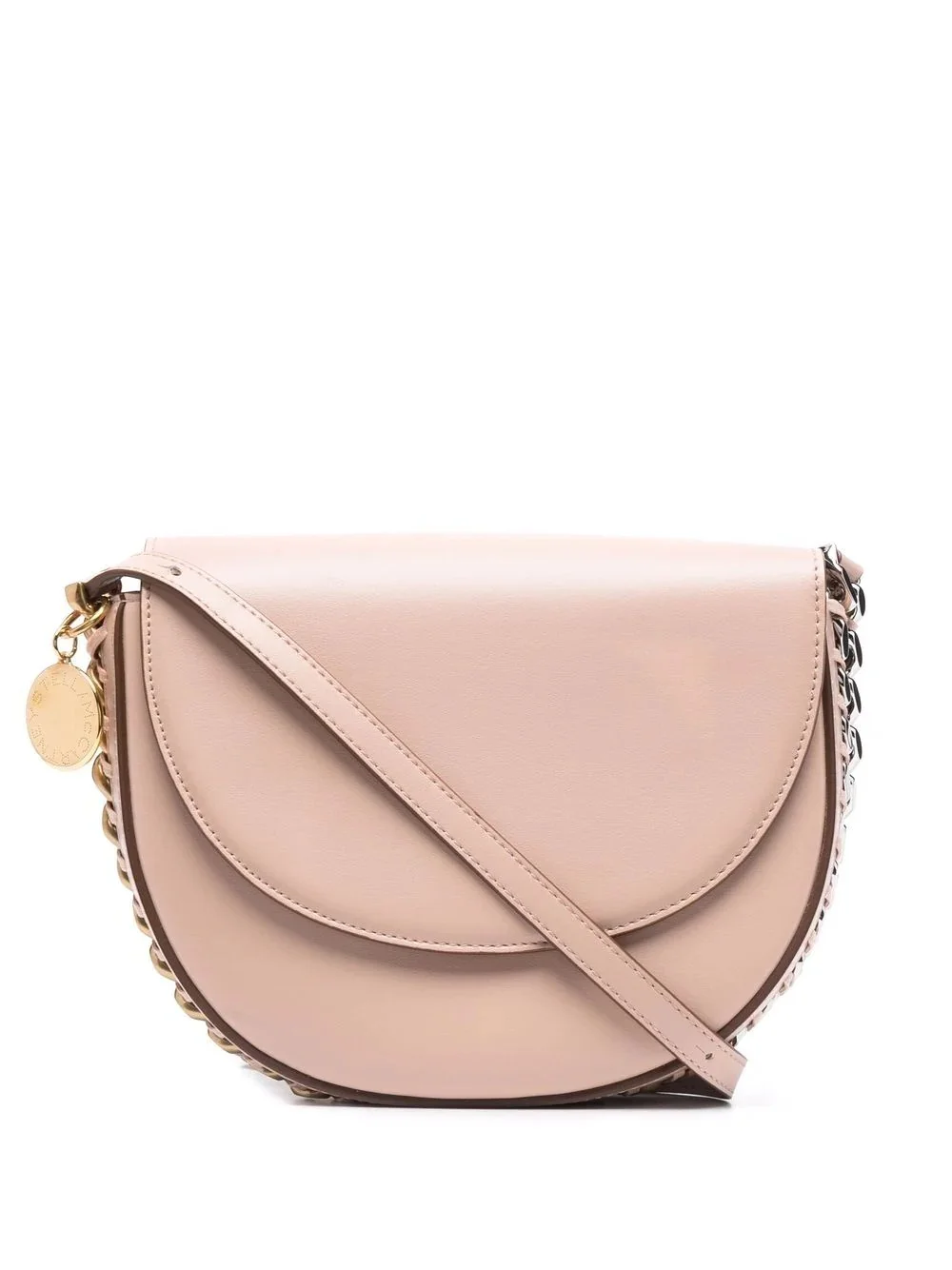 chain-trimmed shoulder bag - 1