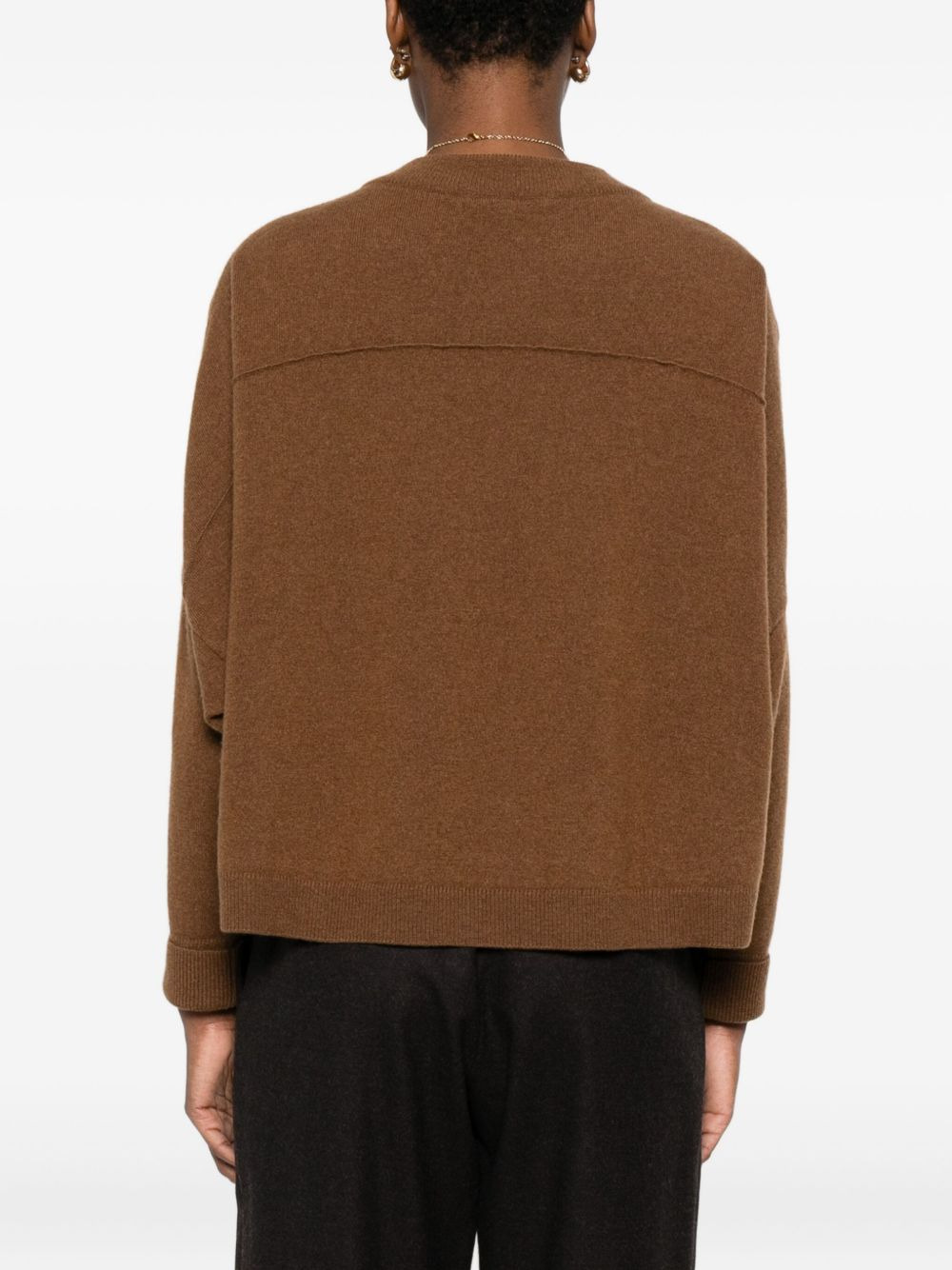 crew-neck boxy sweater - 4