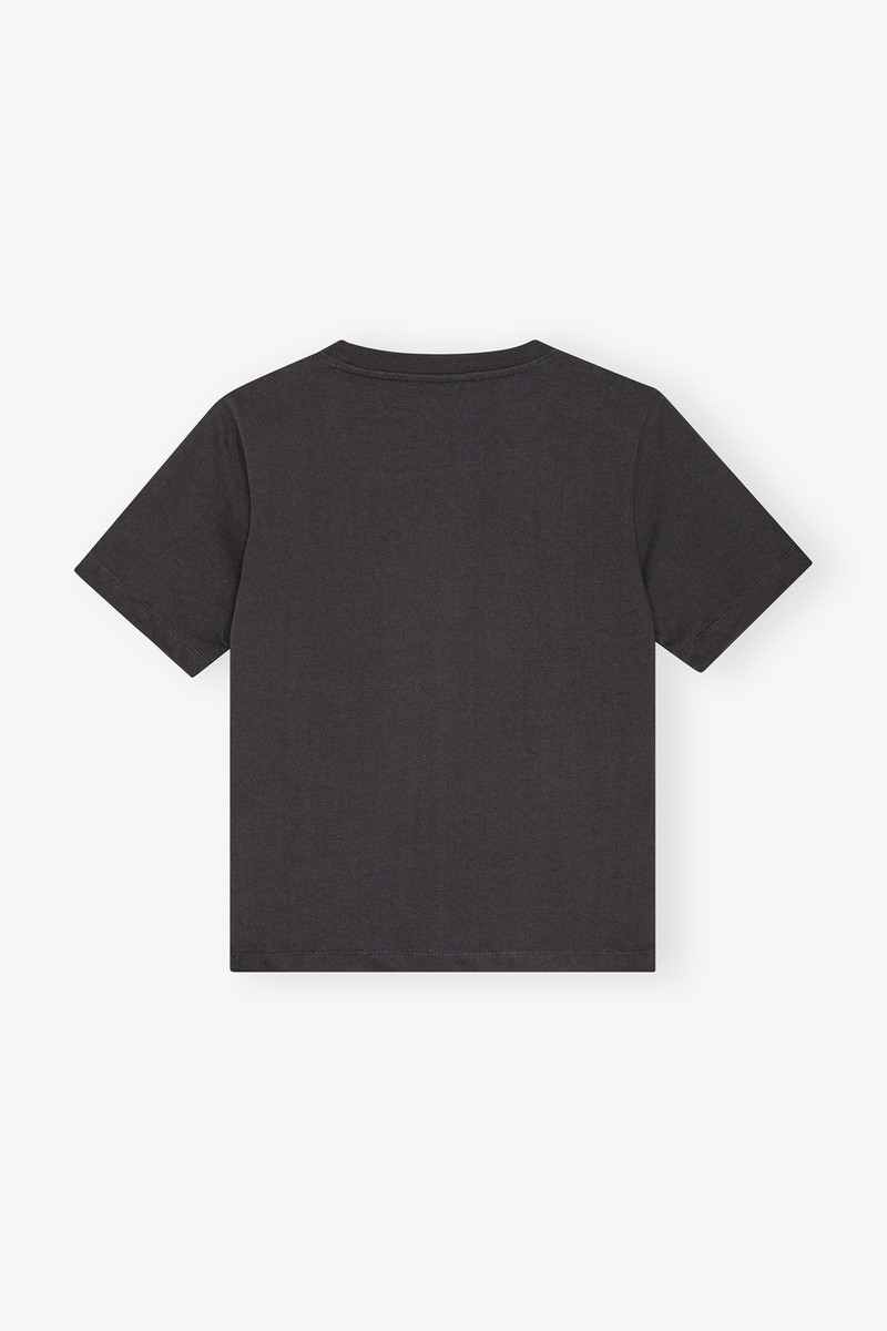 BLACK HEAVY COTTON HEART T-SHIRT 6