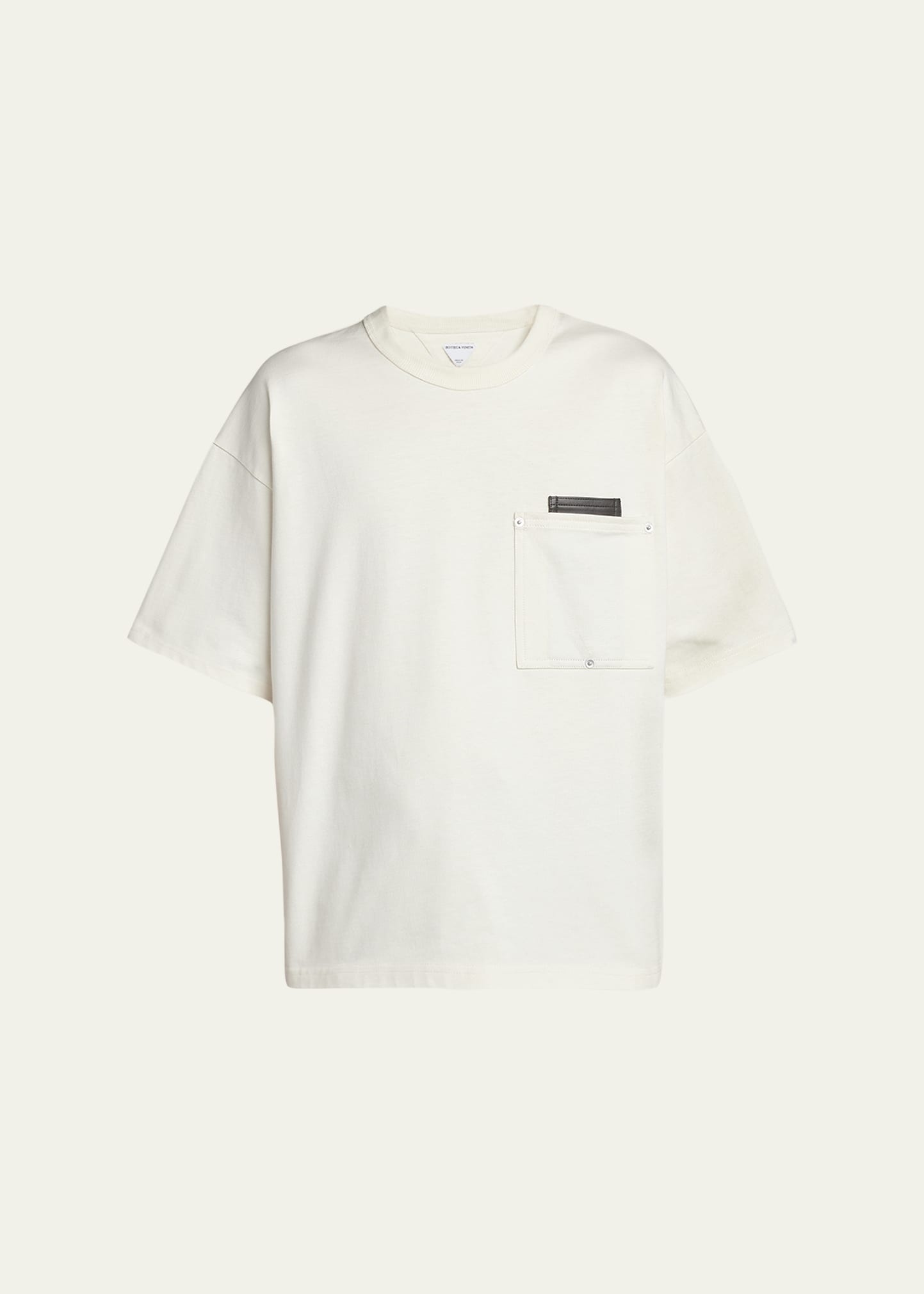 【関税&送料込】Bottega Veneta T-Shirt BOTTEGA VENETA | Boxy Check Roll Sleeve Cotton T-Shirt