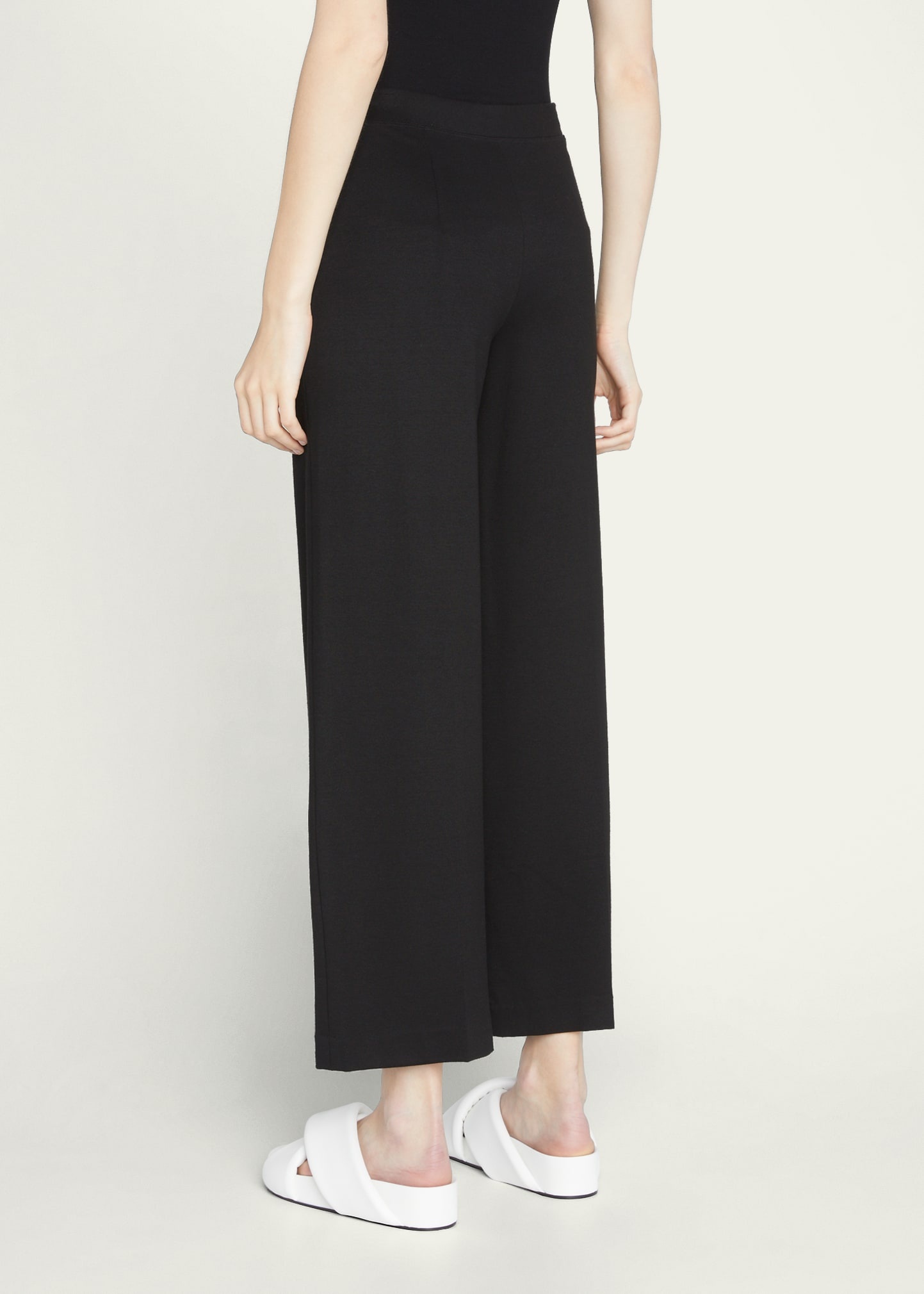 Cropped Flare Trousers - 3