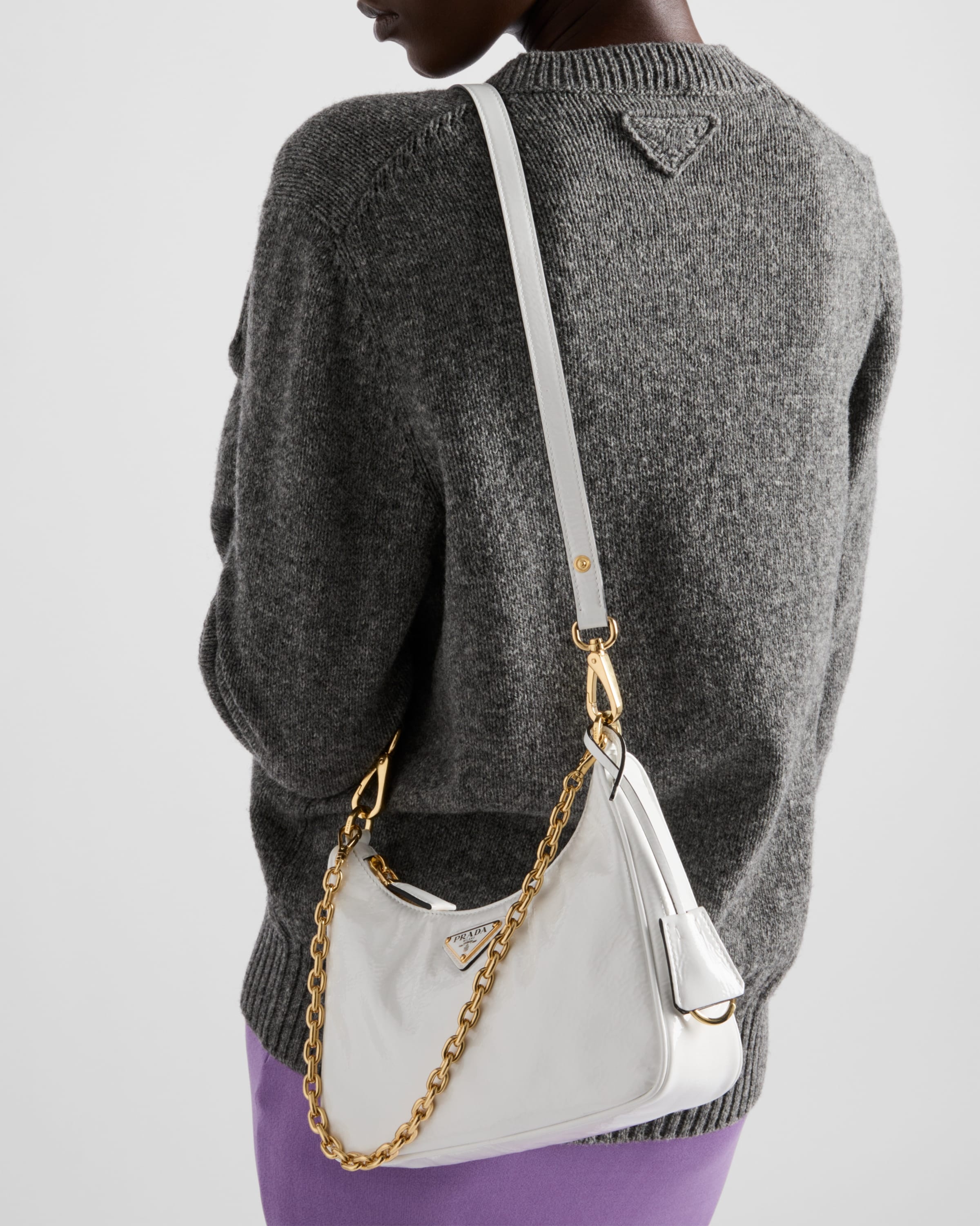 Prada Re-Edition naplak patent leather mini-bag - 8