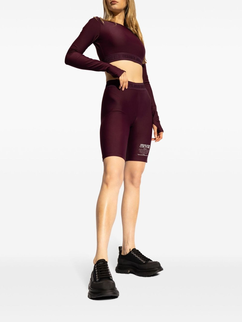 VERSACE JEANS COUTURE logo-hem cropped top outlook