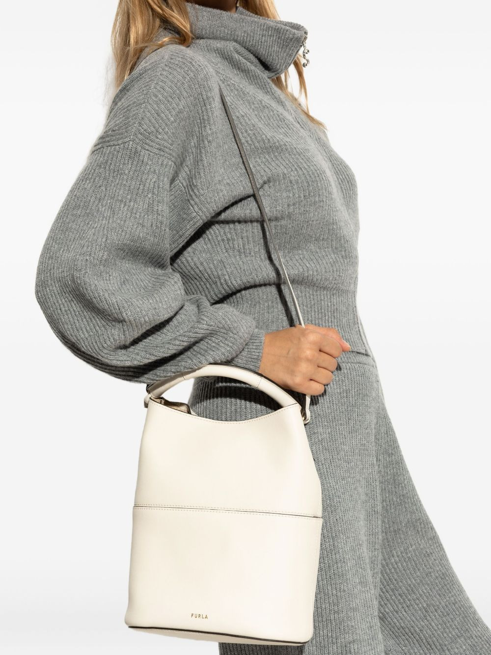 Sfera leather bucket bag - 2