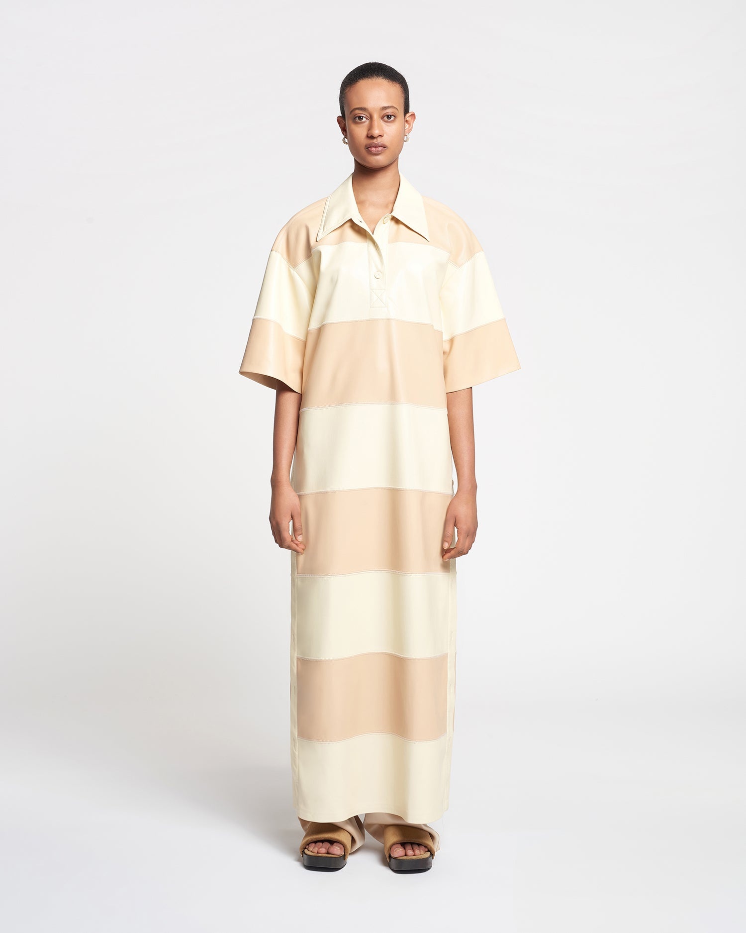 Alt-Leather Maxi Dress - 2