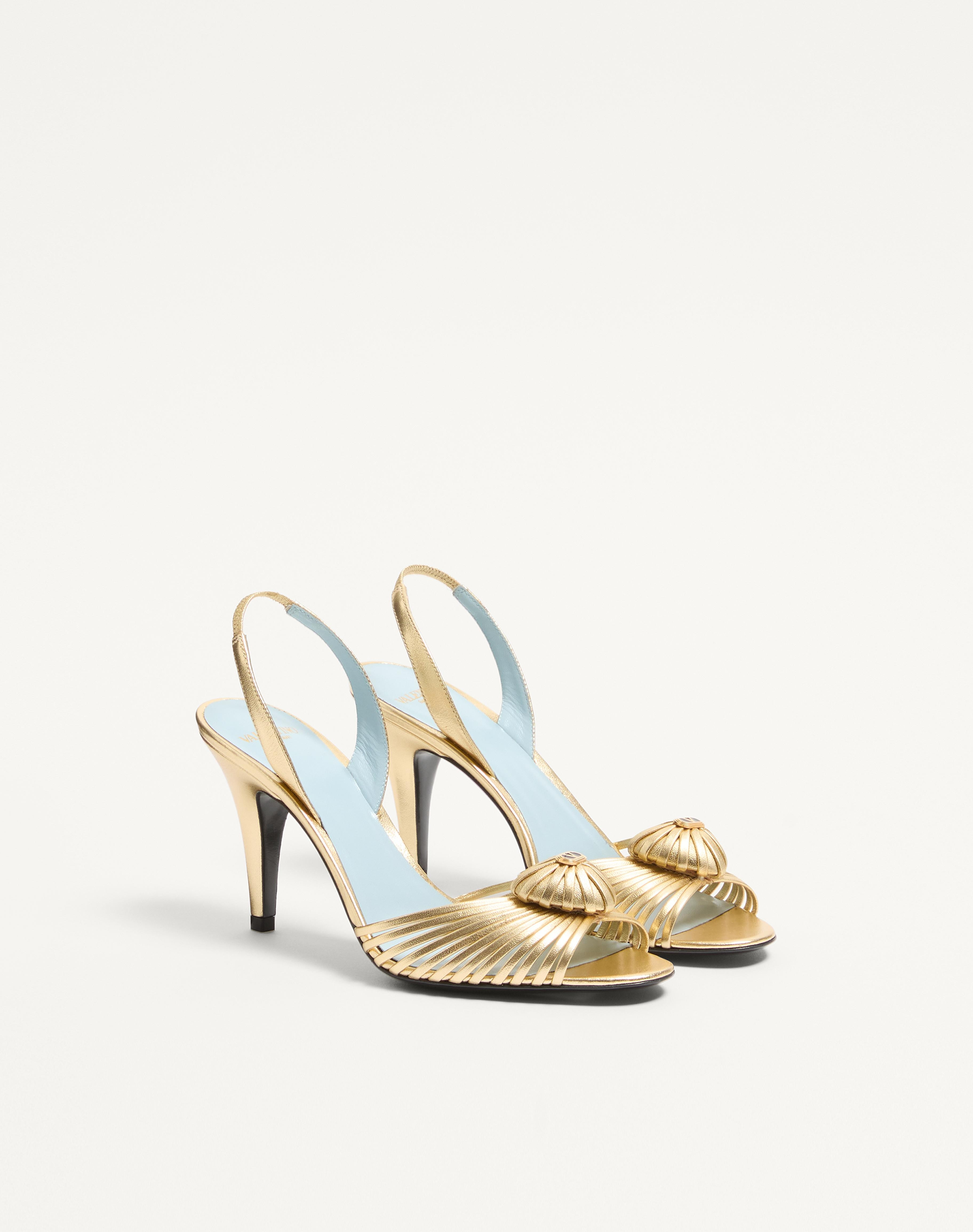 ROYAL SANDAL IN LAMINATED NAPPA 85MM - 3