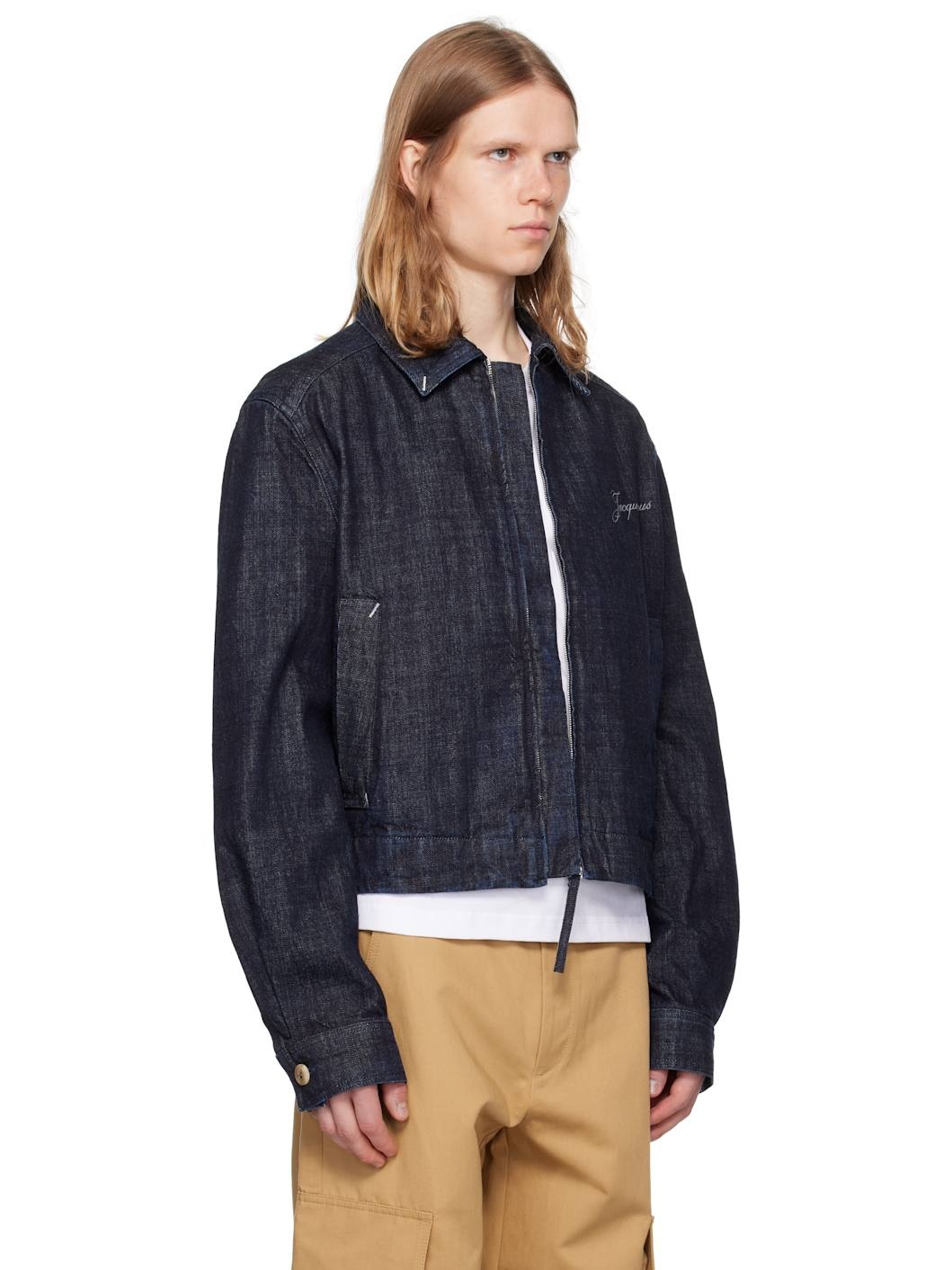 Navy La Croisière 'The Canevas de-Nîmes' Denim Jacket - 2