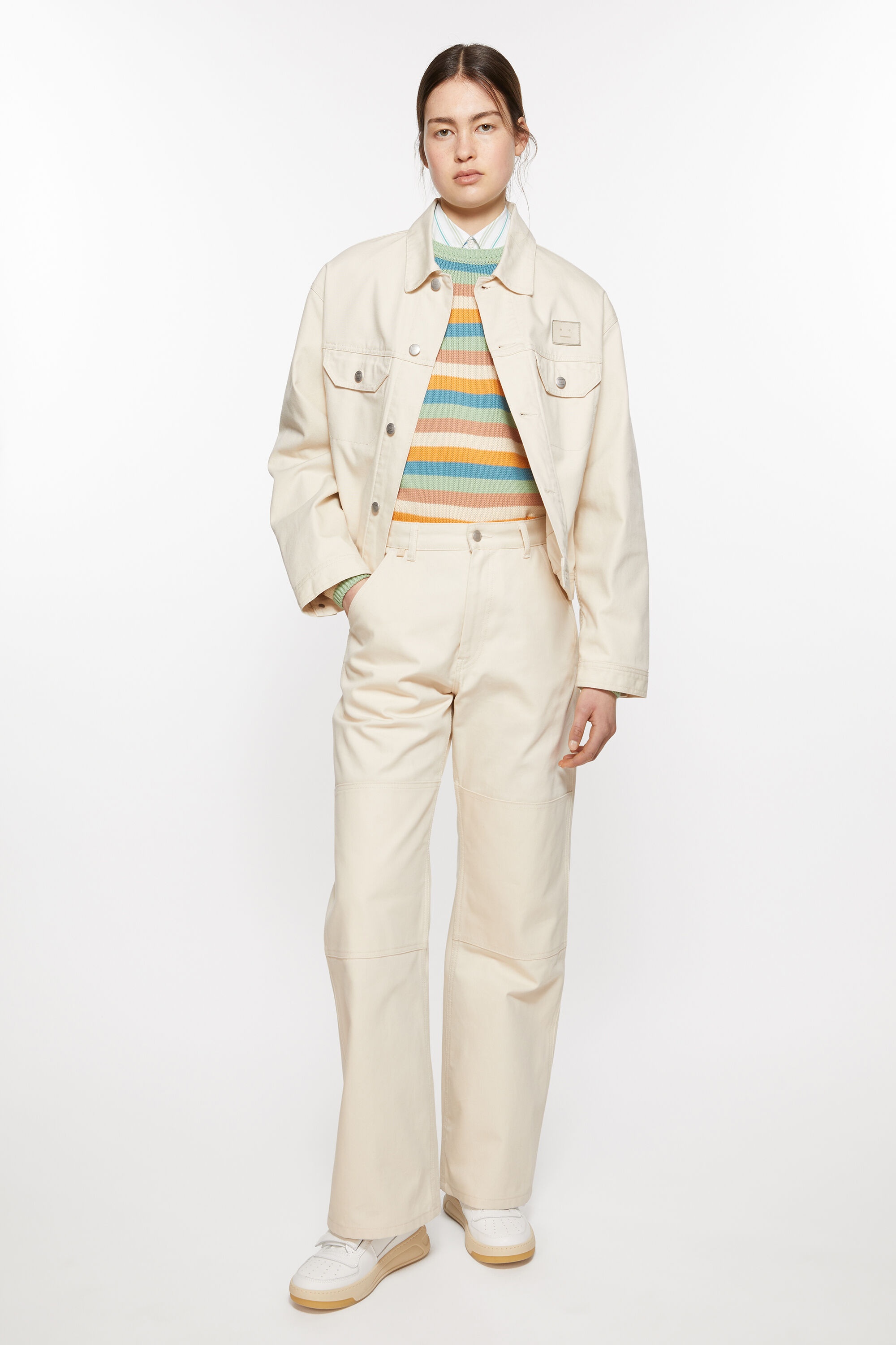 Canvas jacket - Oatmeal melange - 5