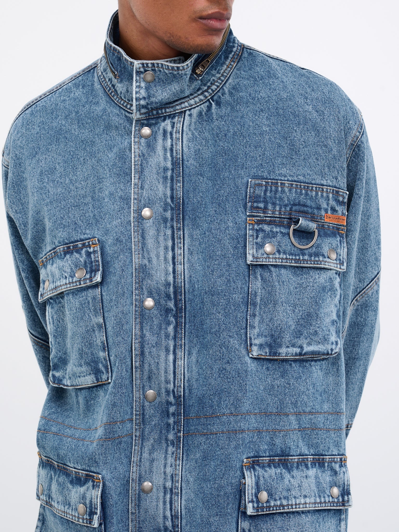 Denim Parka Jacket - 4