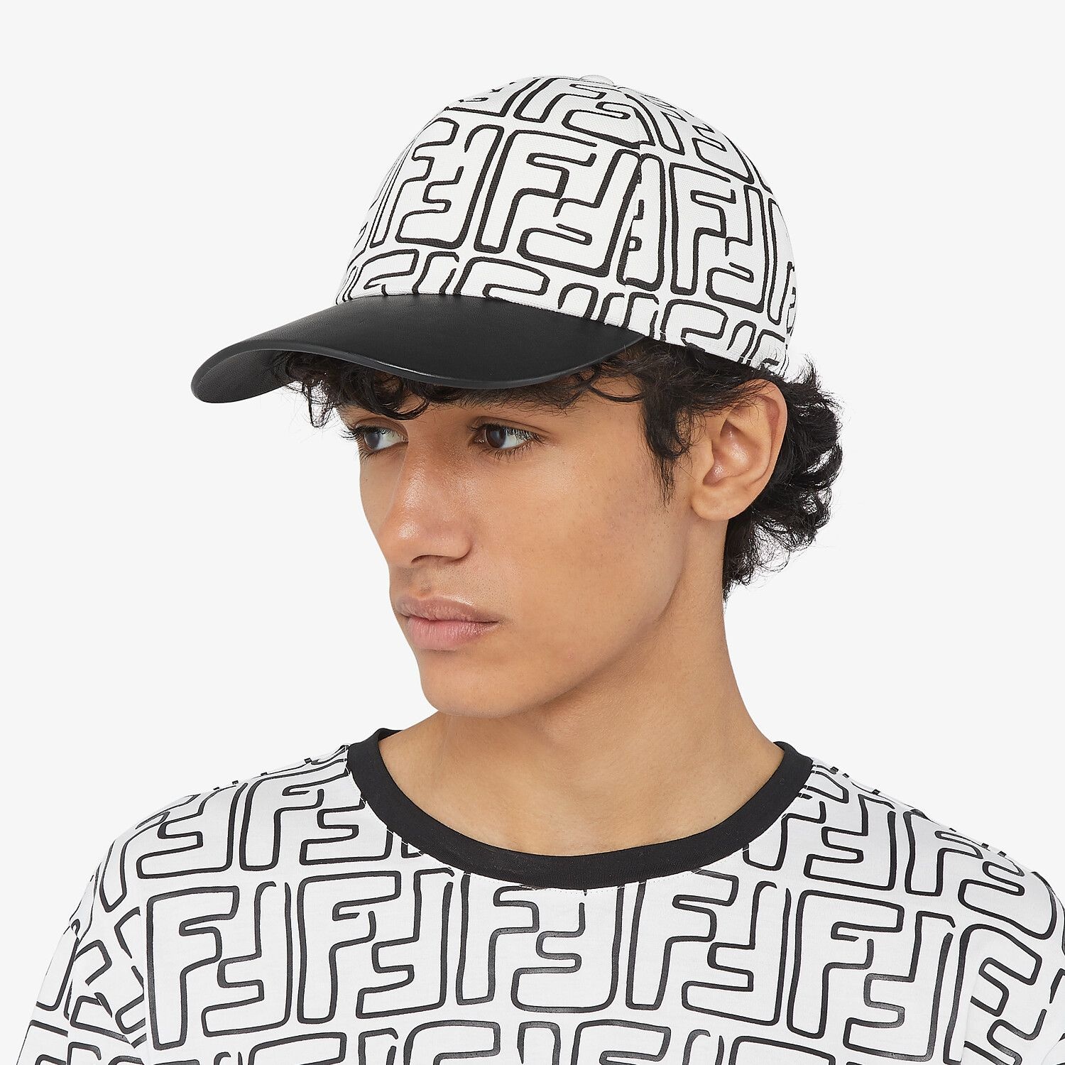 Fendi Roma Joshua Vides canvas baseball cap - 3