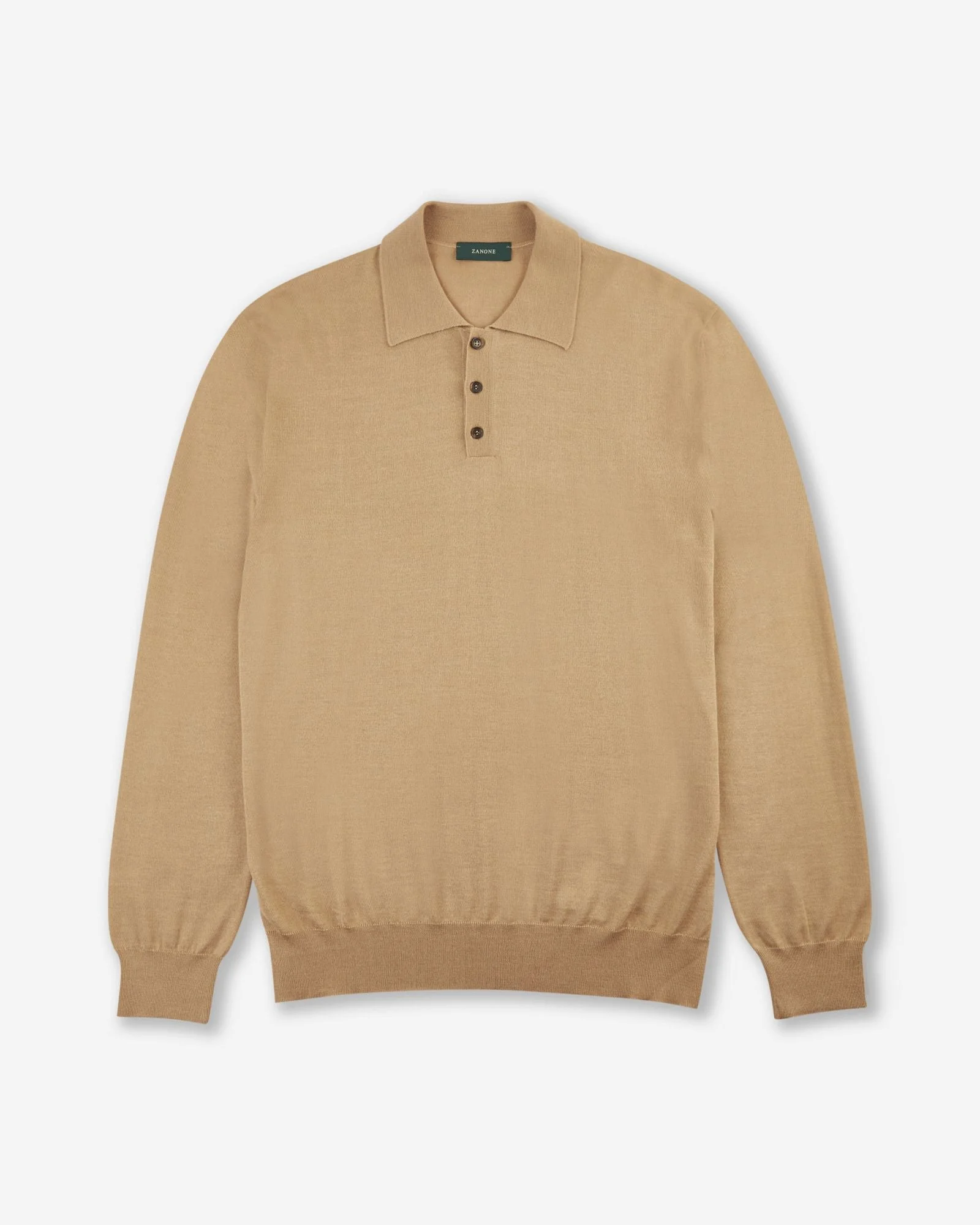 Slim-fit cashmere and silk polo shirt - 1