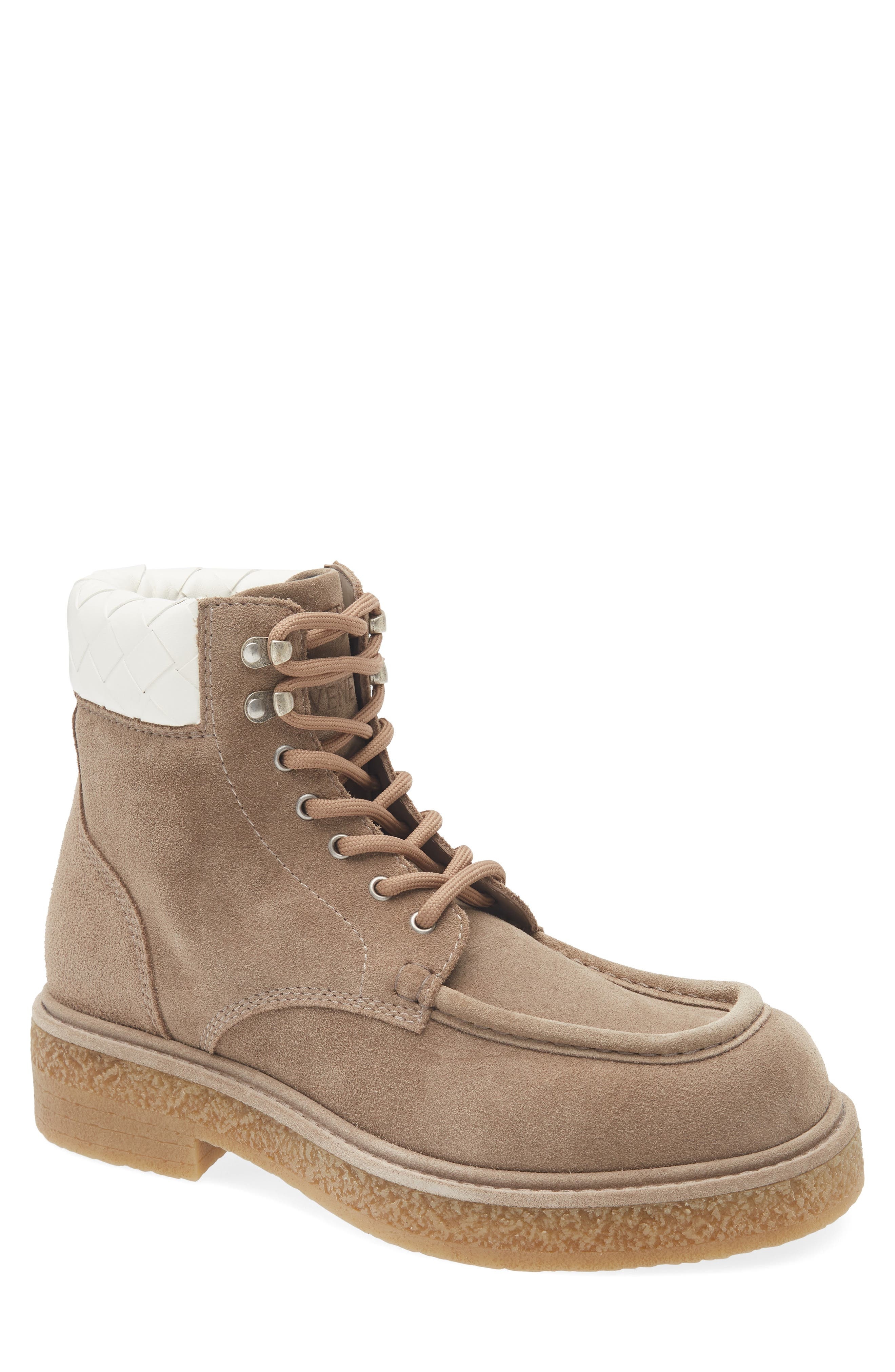 Bottega Veneta Haddock Crepe Sole Boot in Driftwood/White at Nordstrom - 1