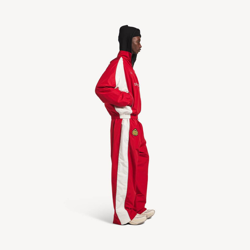Men's Soccer Tracksuit Jacket in Lipstick Red 3
