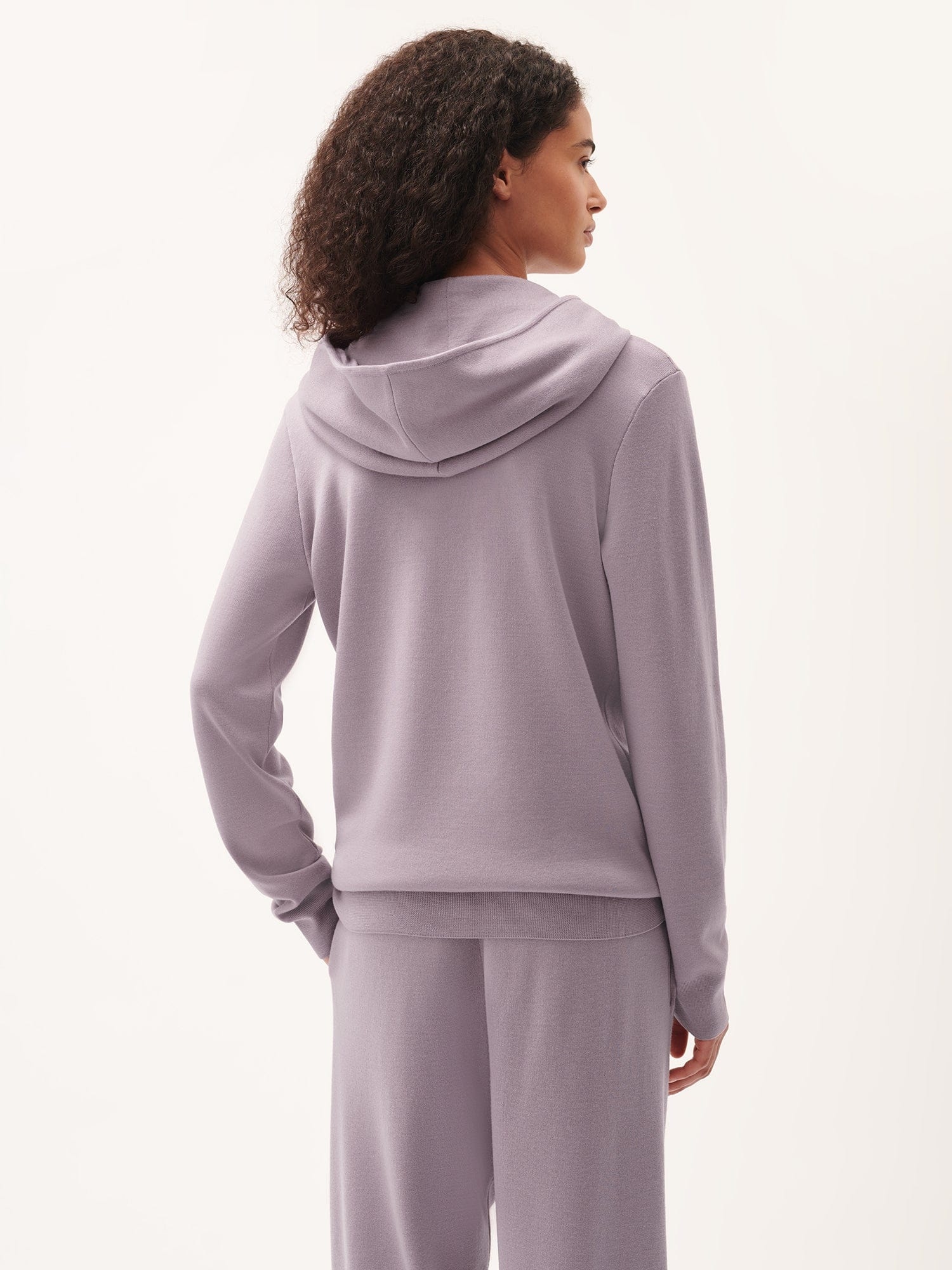 Womens DNA Regenerative Merino Wool Hoodie - Raisin Purple - 3