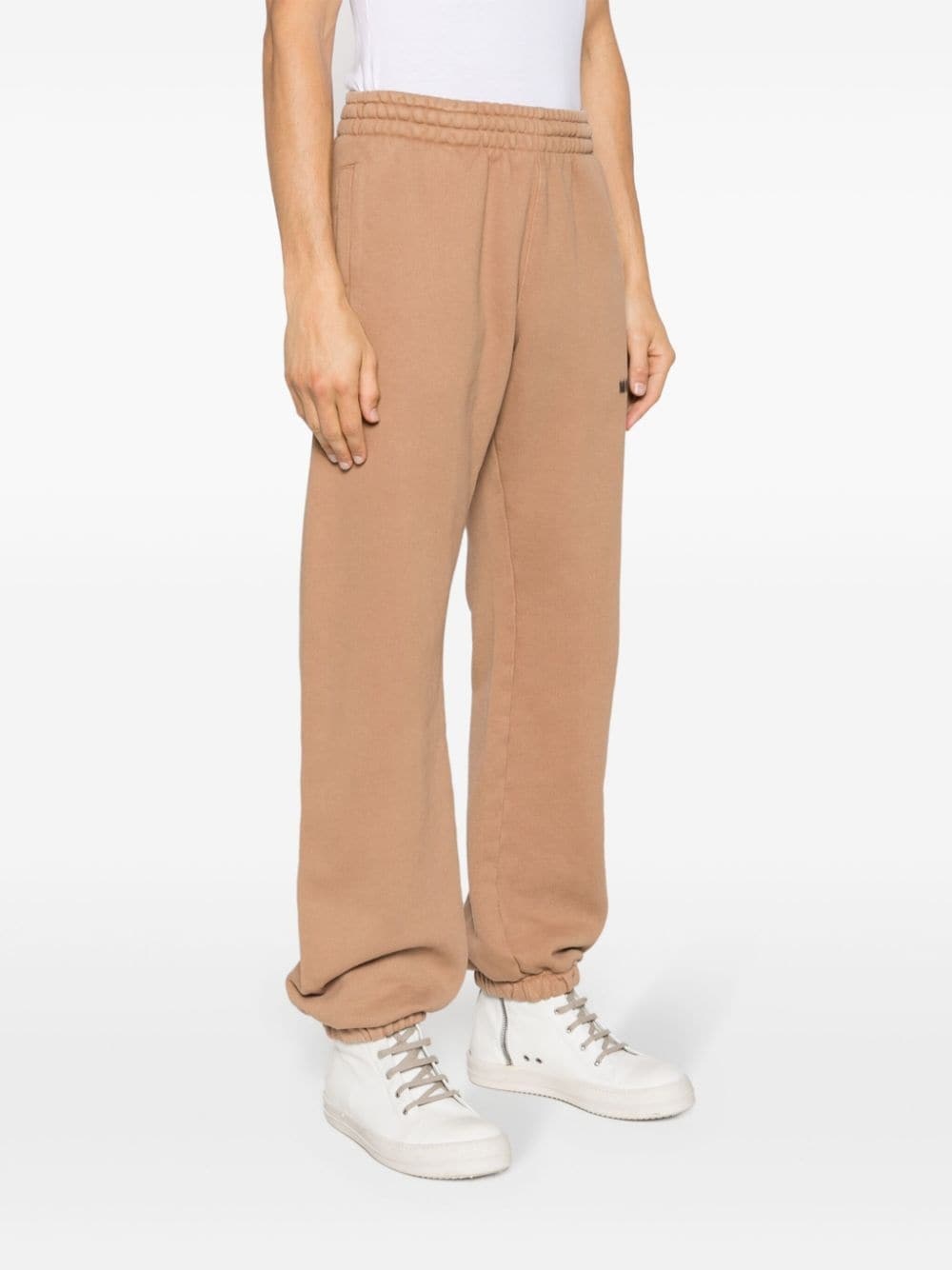 logo-print cotton track pants - 3