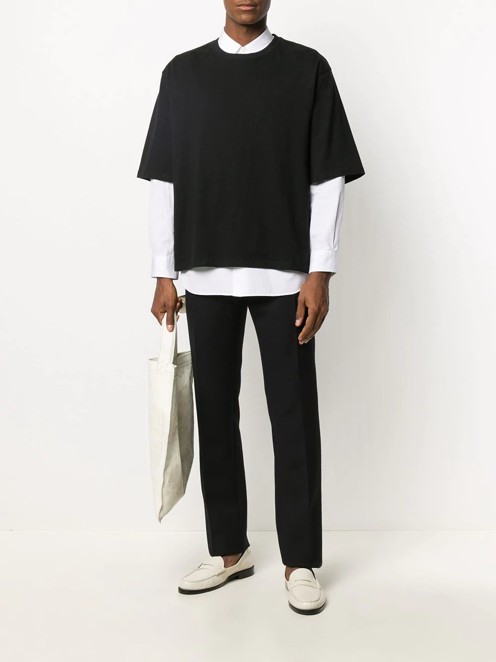 virgin wool tailored trousers - 2