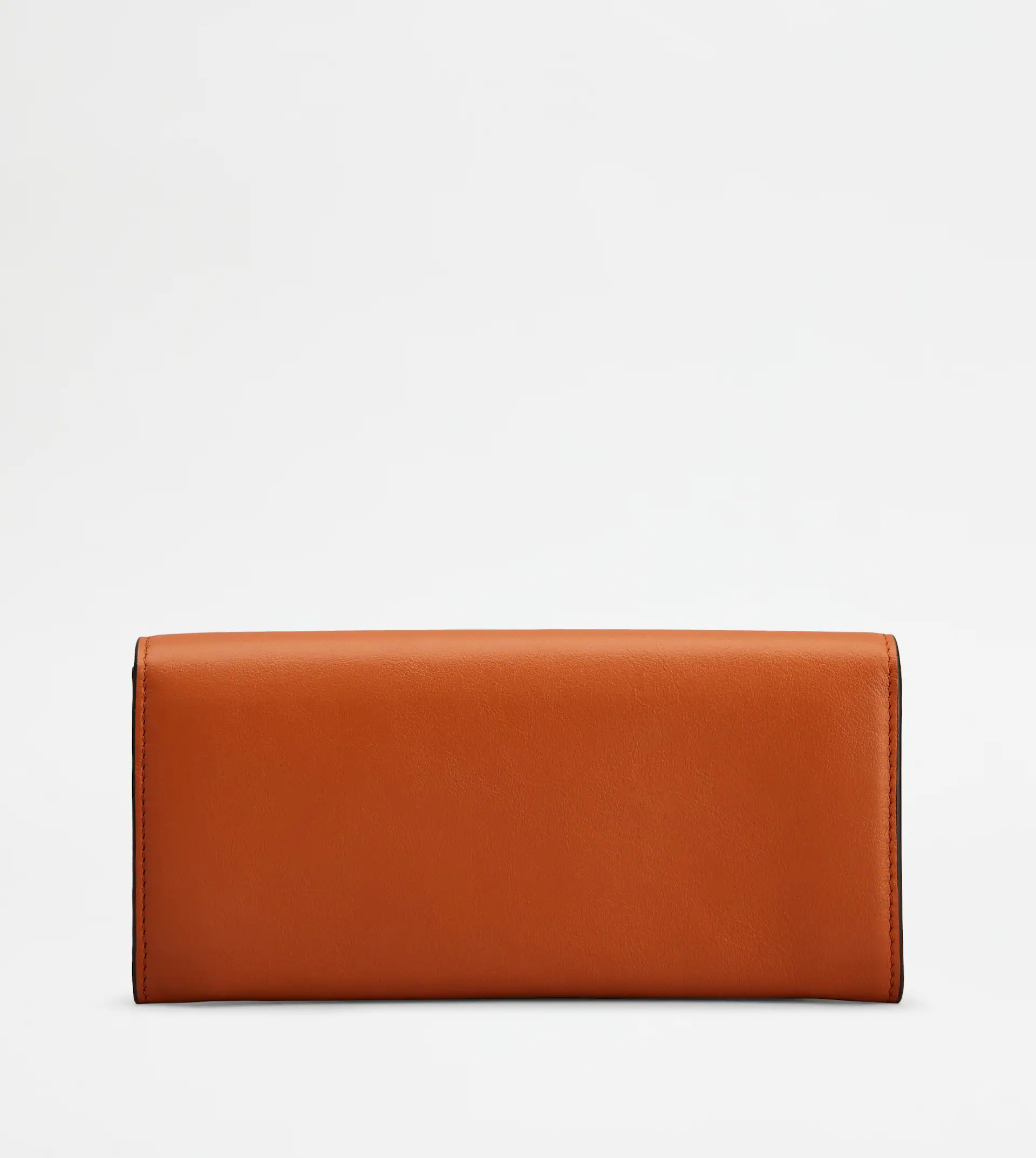 T TIMELESS WALLET IN LEATHER - ORANGE - 3
