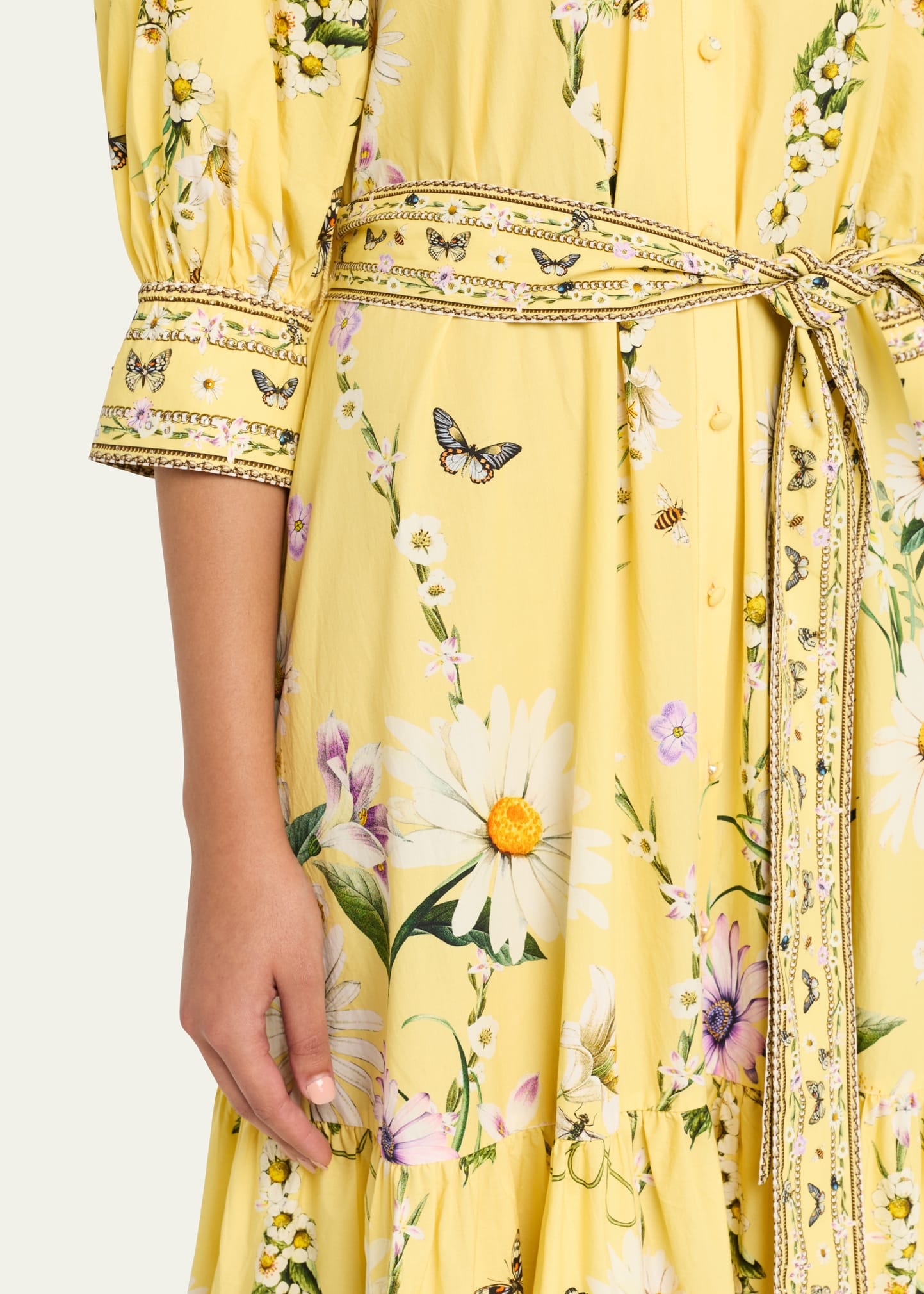 Daisy Chains Tiered Maxi Shirtdress - 5