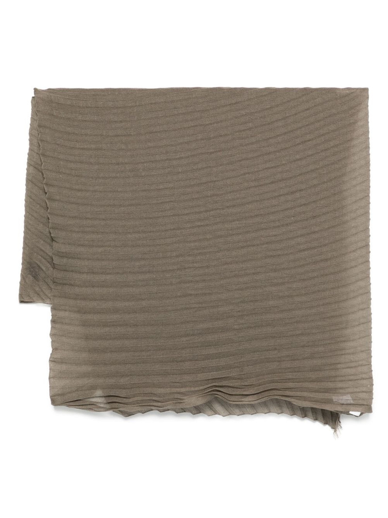 pleated silk scarf 1