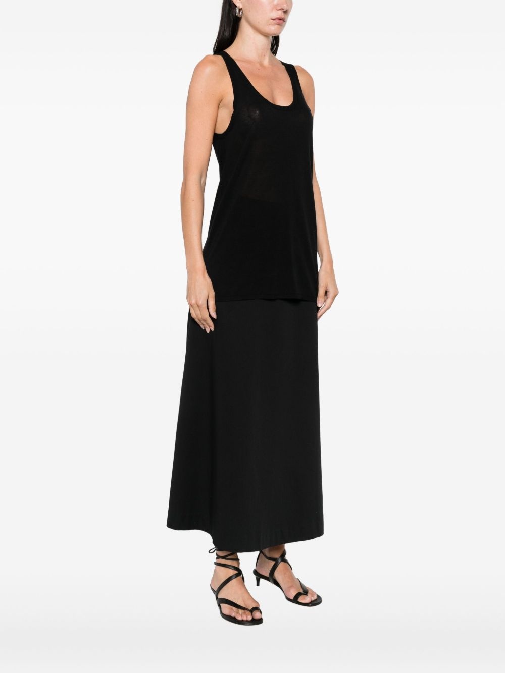 scoop-neck tank top - 3