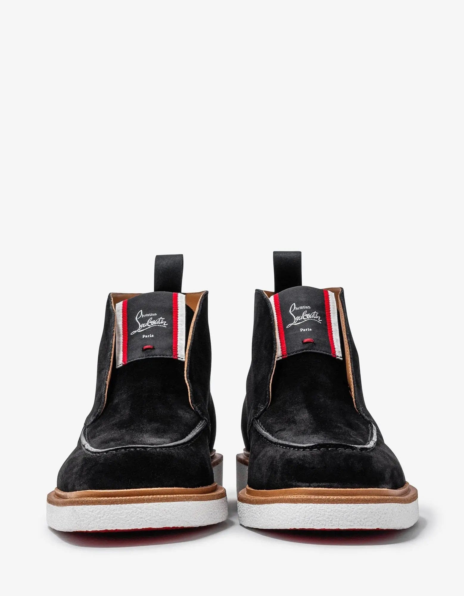 Christian Louboutin Citycrepe Black Suede Ankle Boots - 4