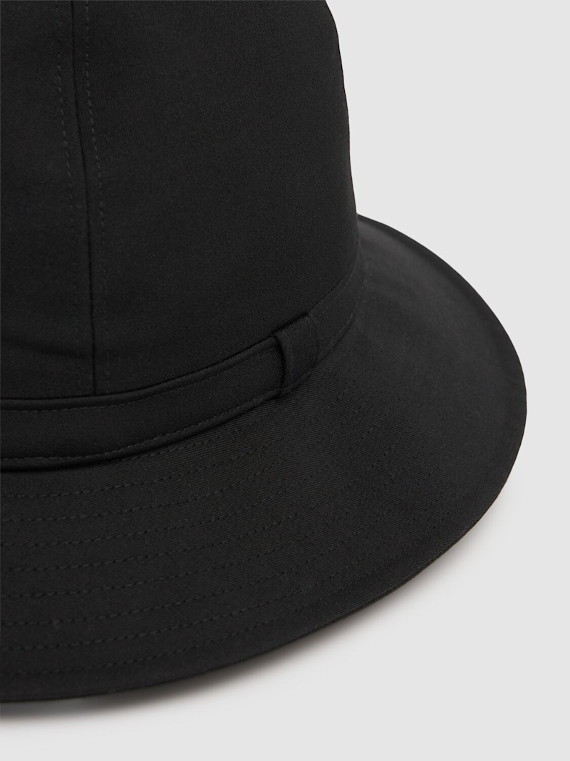 Fedora wrinkled wool gabardine hat - 2