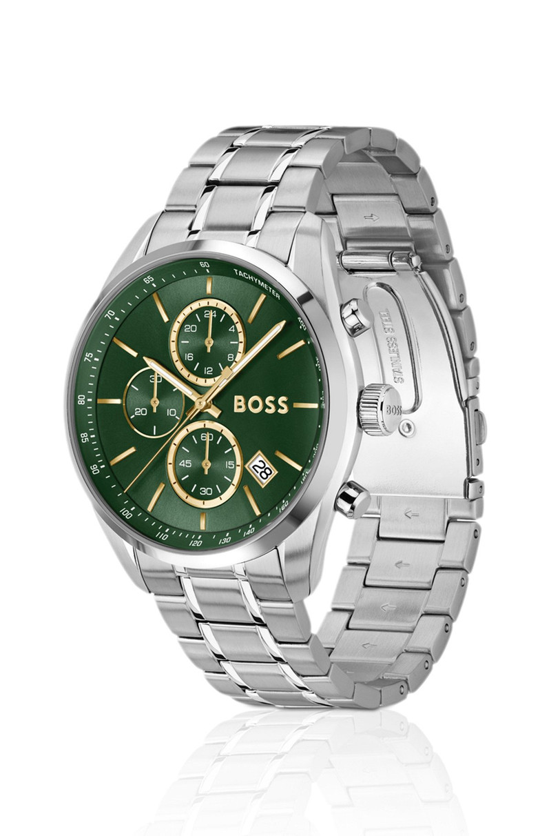 BOSS STEEL-BRACELET WATCH WITH GREEN DIAL outlook