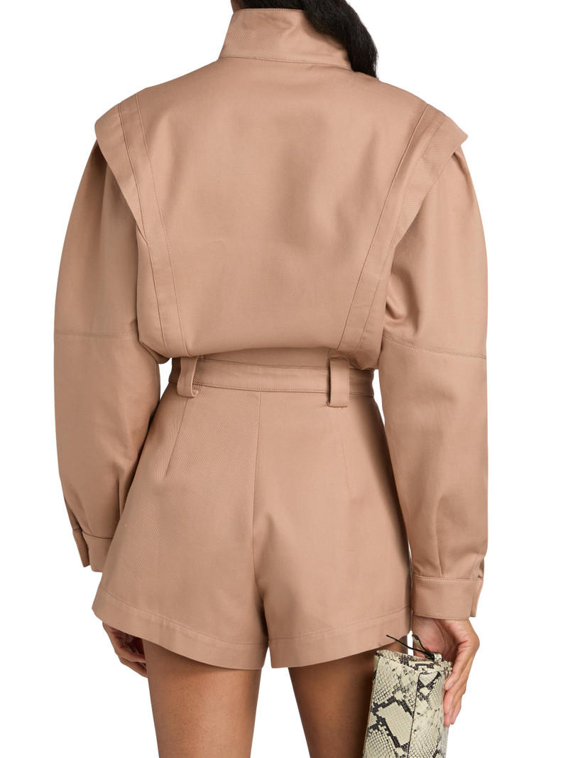 Women's Nabil Cotton Romper - Khaki 5