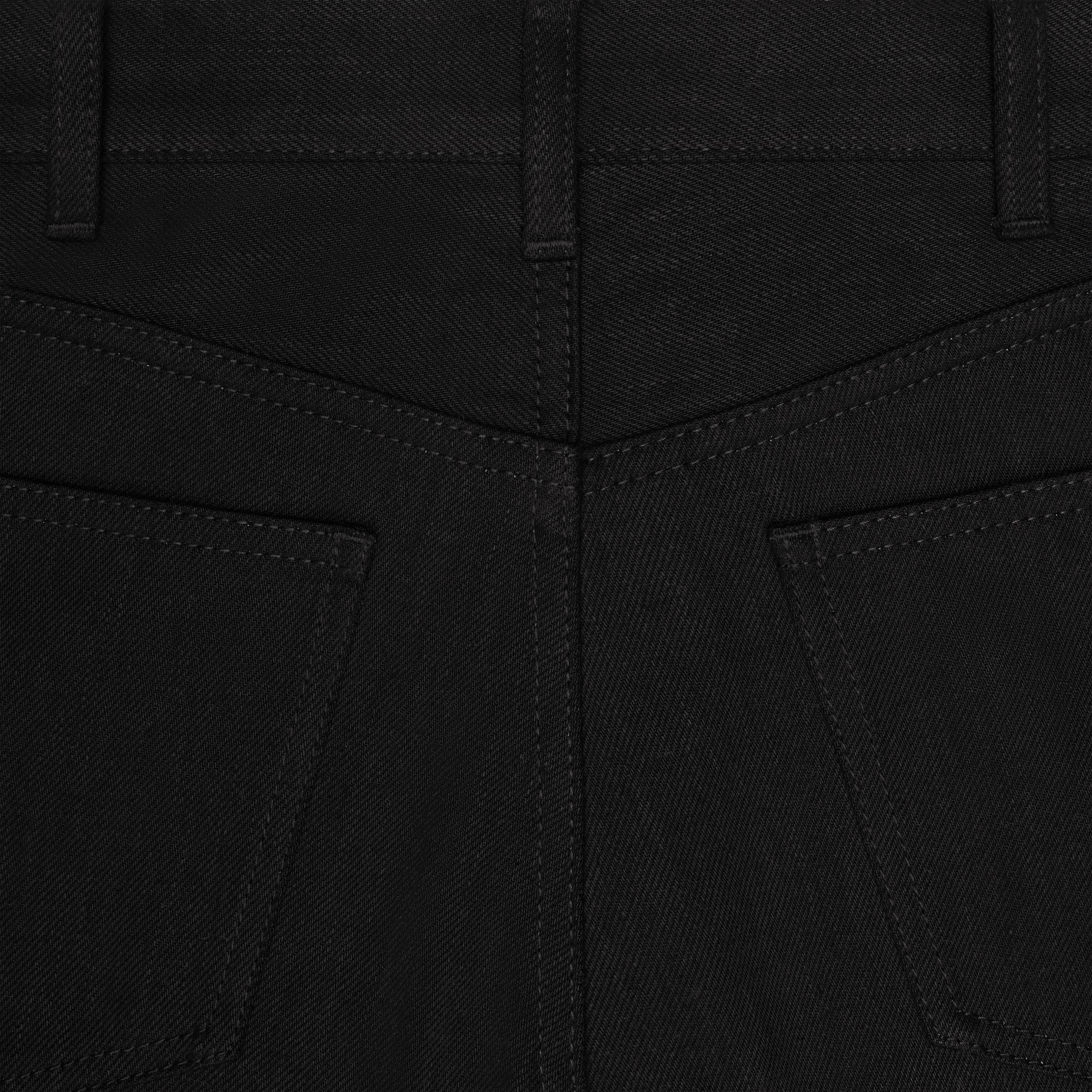 lulu jeans in raw wash black denim - 3