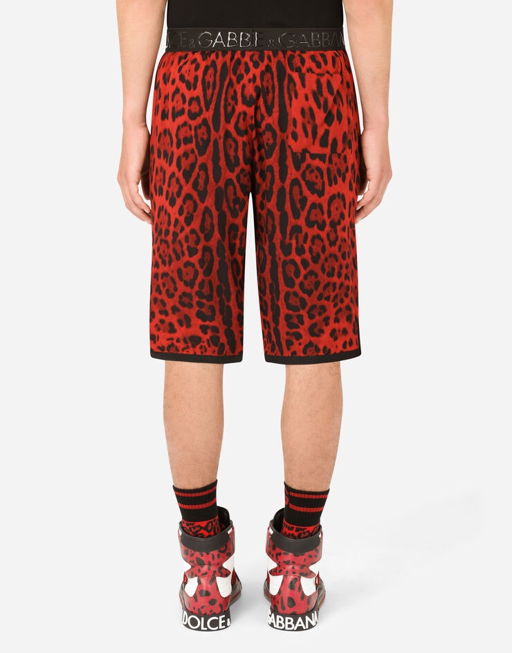 Leopard-print viscose shorts - 3
