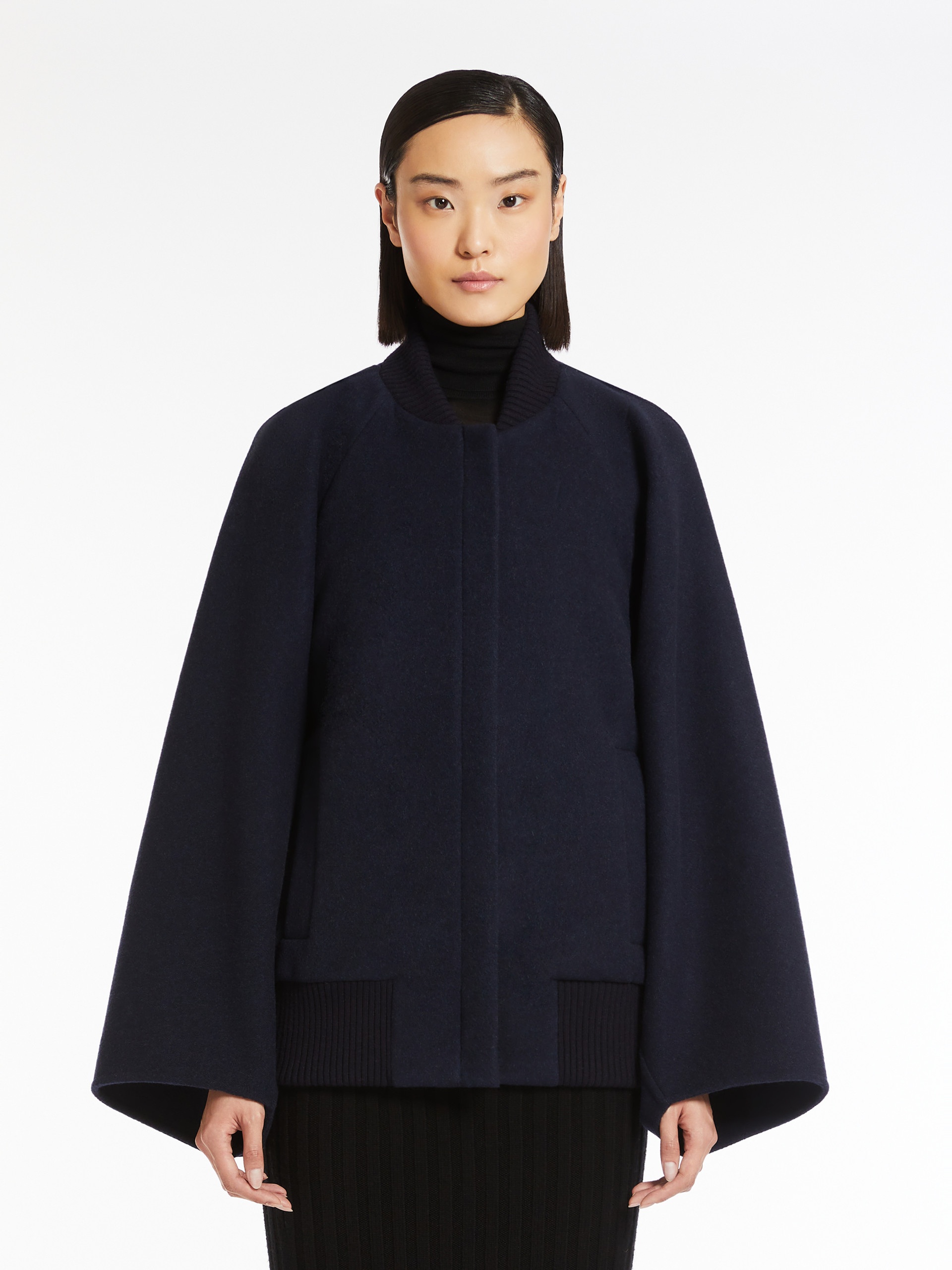 ZENONE Cape-effect cashmere coat - 3