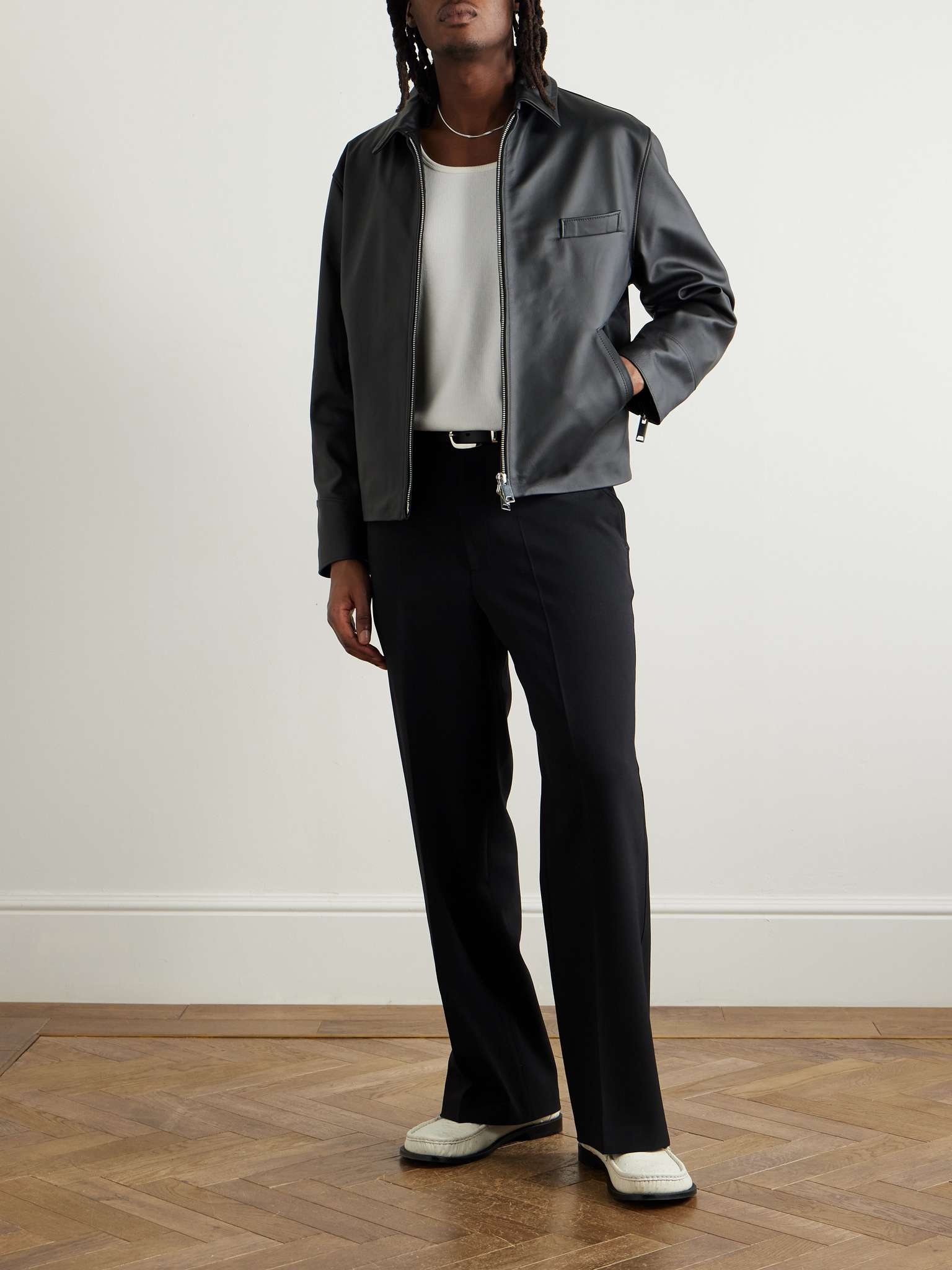 Leather Biker Jacket - 2