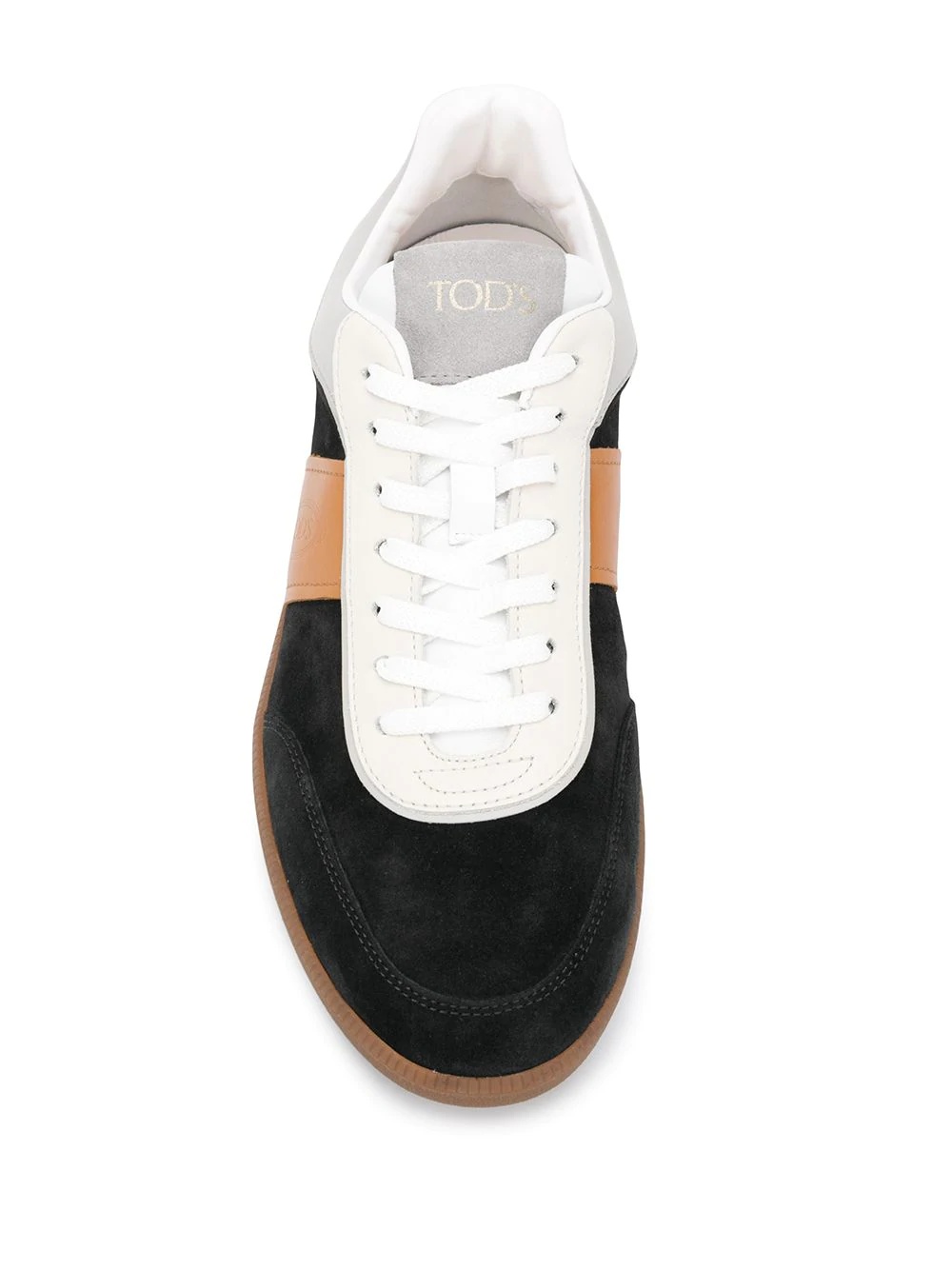 panelled low-top sneakers - 4