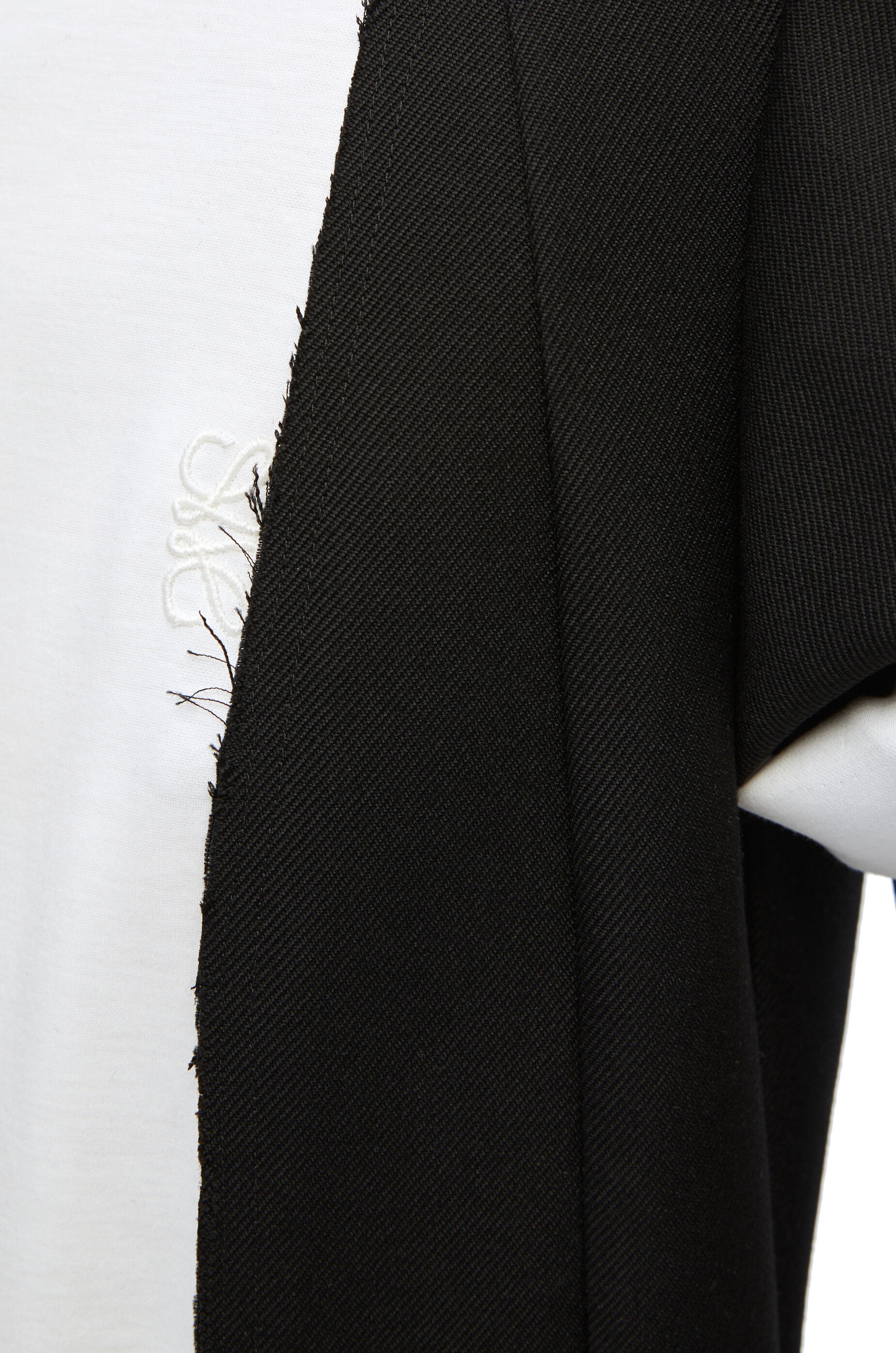 Double layer dress in wool and cotton - 4