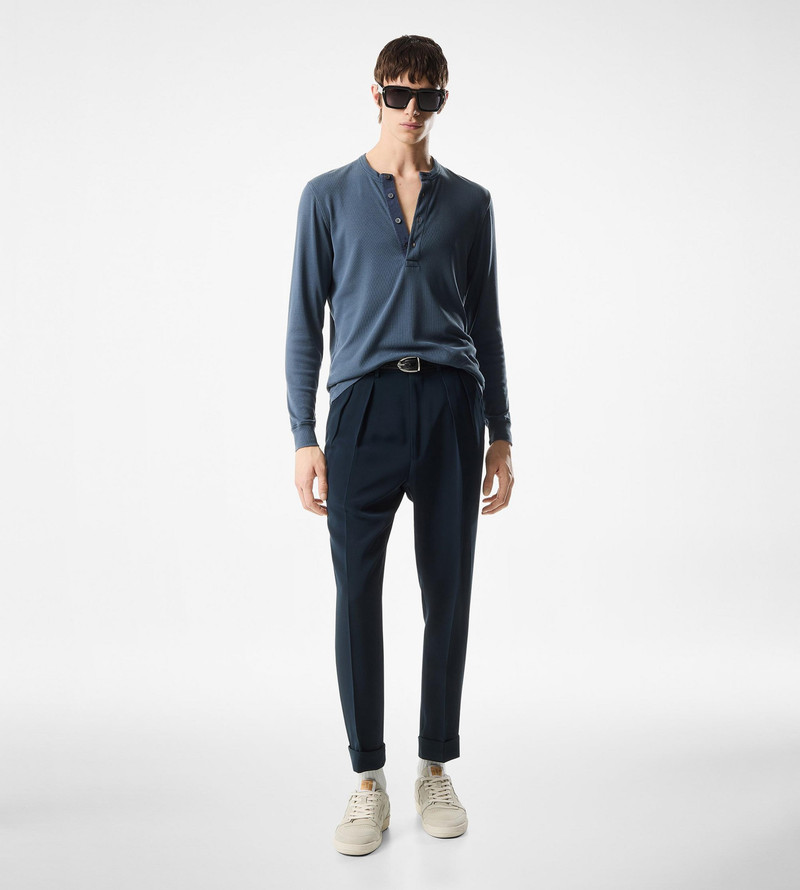 TOM FORD LYOCELL COTTON RIB HENLEY outlook