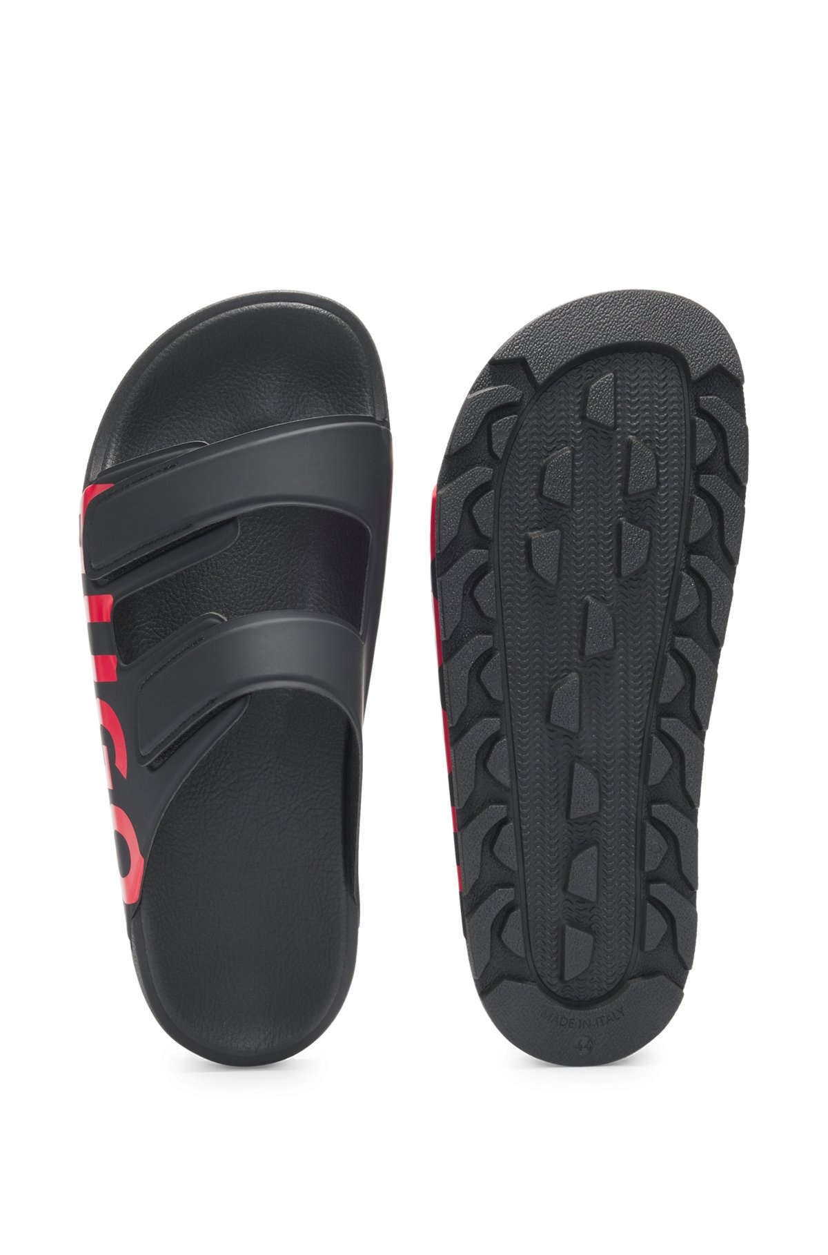 LOGO SANDALS WITH DOUBLE TOUCH-CLOSURE STRAPS - 4