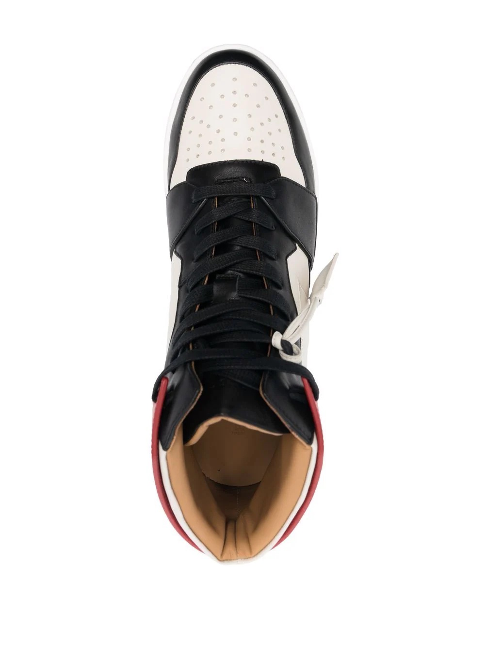 hi-top lace-up sneakers - 4