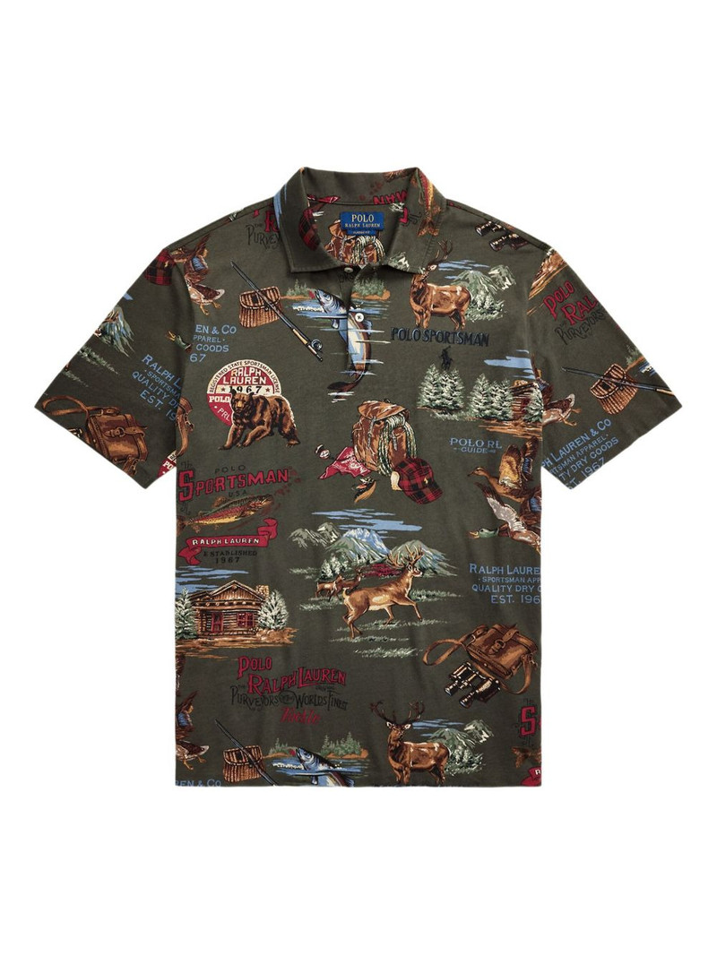 printed polo shirt 1