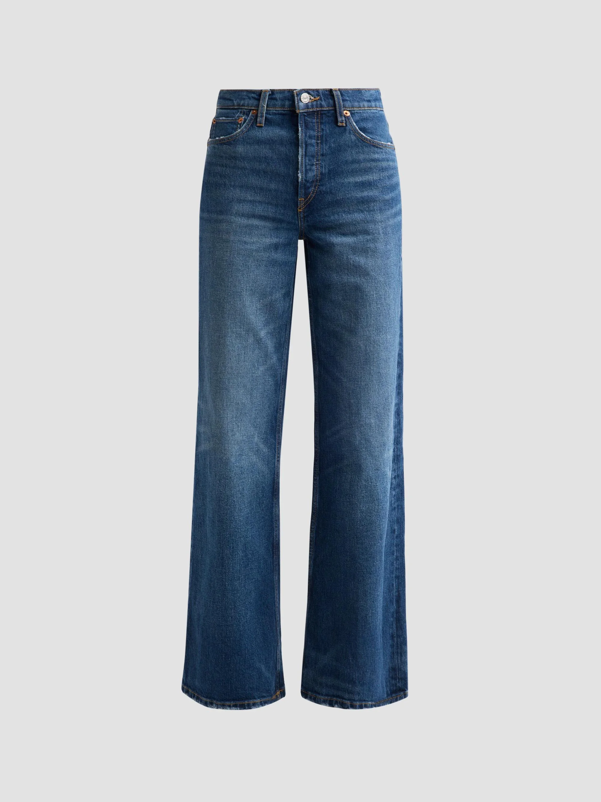 Women's High-Rise Wide-Leg Jeans - Nightbird Blue - 1