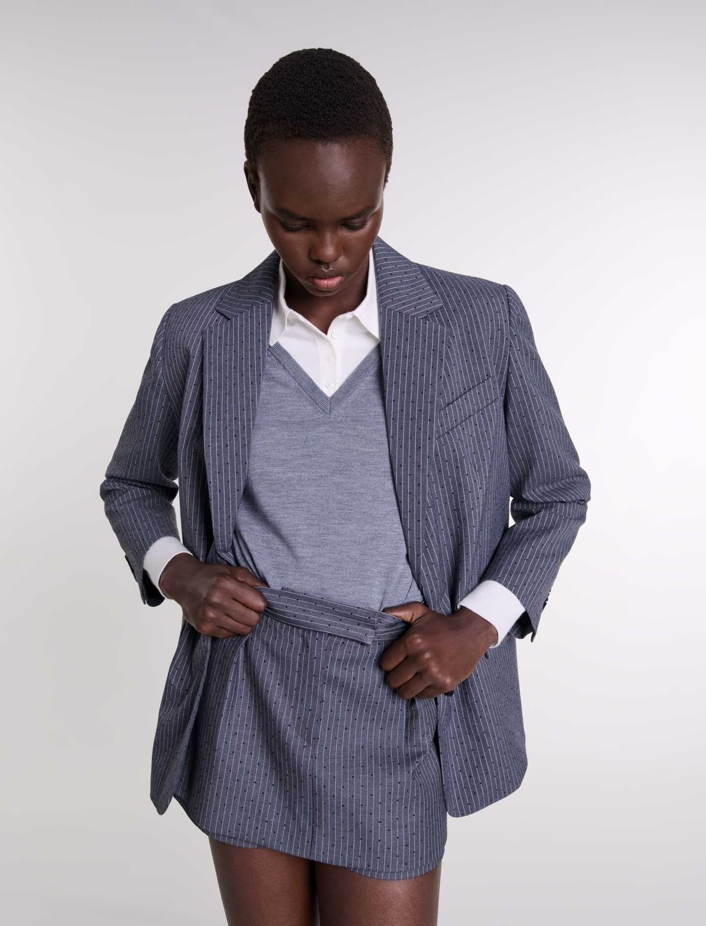 Rhinestone suit jacket - 7