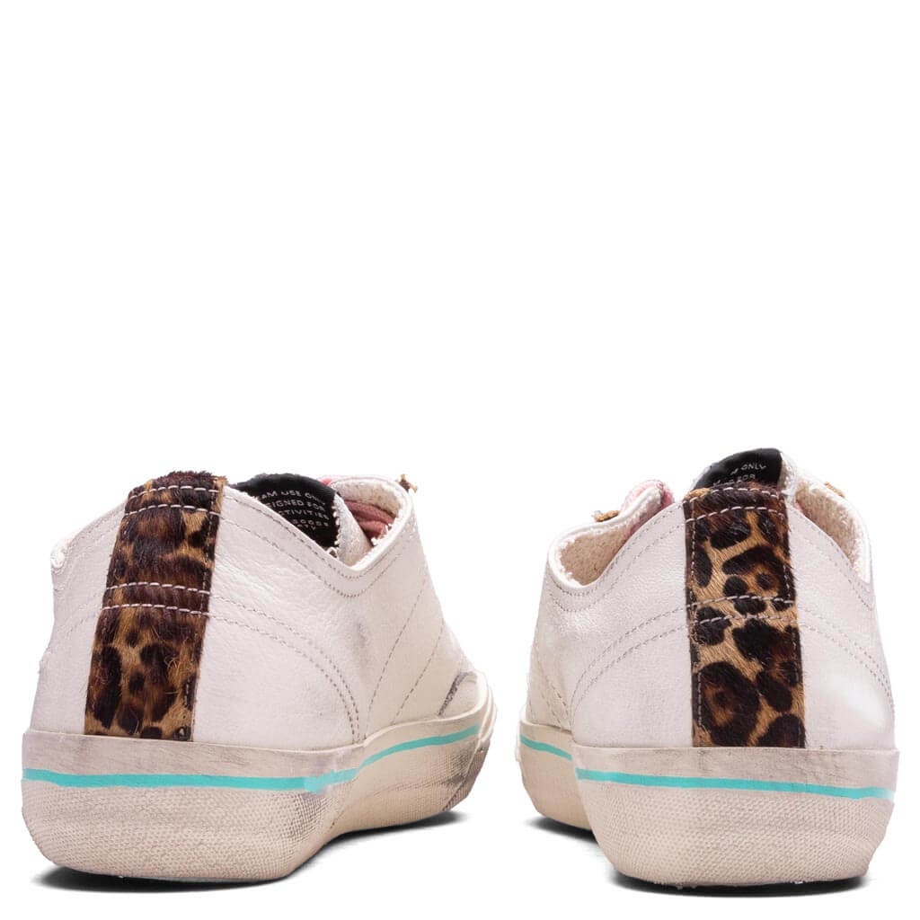 WOMEN'S V-STAR - WHITE/SILVER/BEIGE BROWN LEO - 4