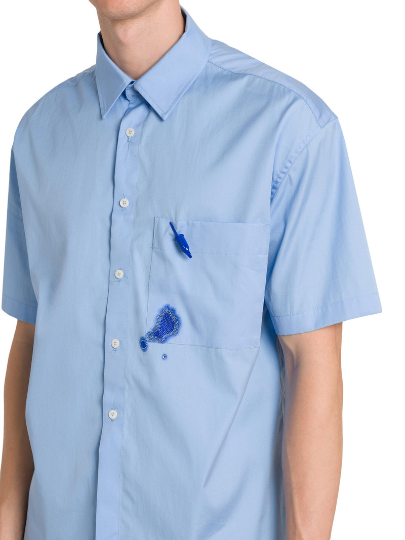 Men's Pen Office Shirt - Blue 6
