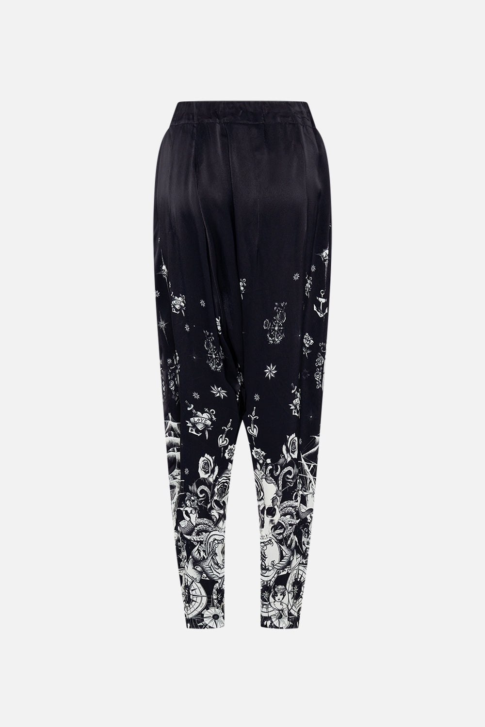 CROSSOVER WAIST PANT WITH TAPERED LEG - 8