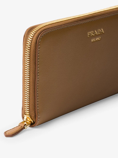 Prada Logo-embossed large leather wallet outlook