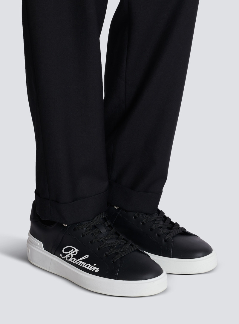 B-Court Balmain Signature calfskin sneakers 9