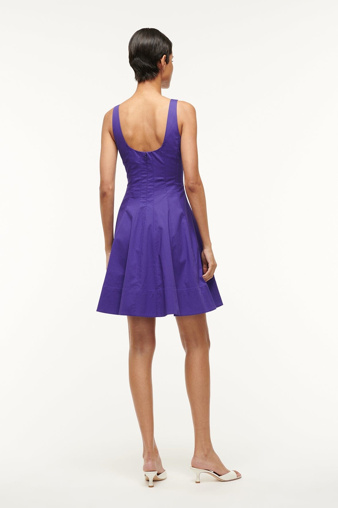 STAUD MINI WELLS DRESS VIOLET - 4