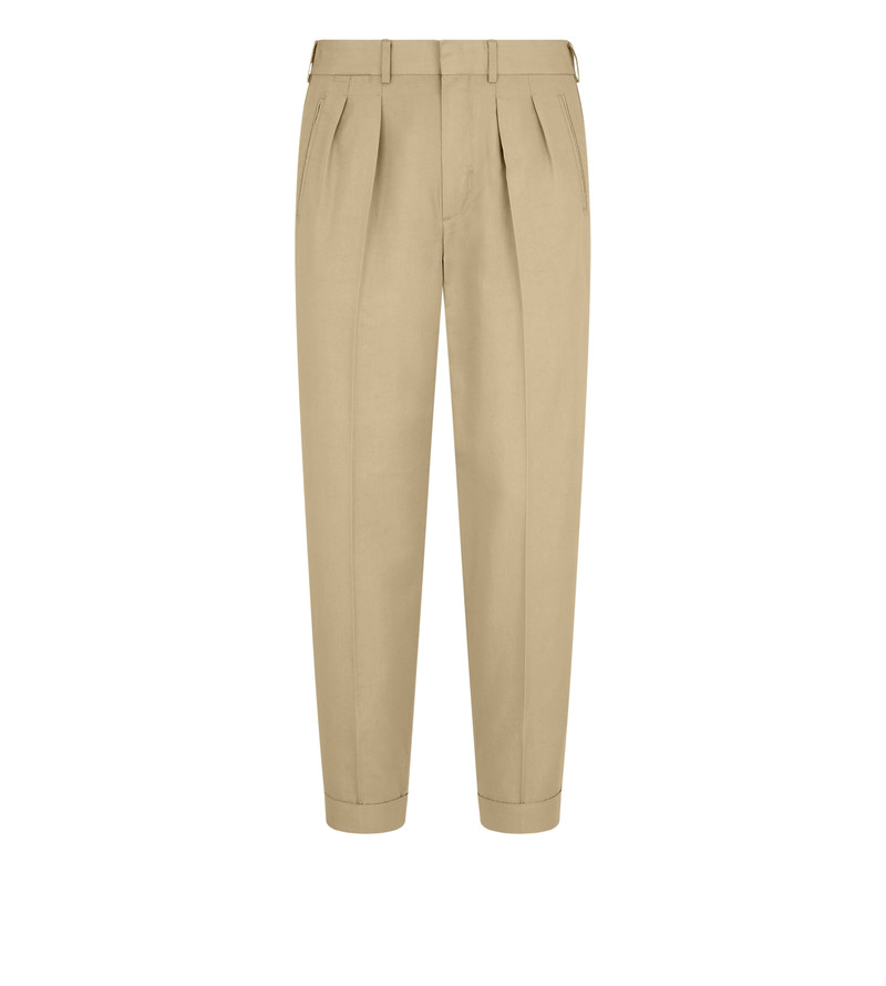 FLUID POPLIN DOUBLE PLEAT PANT 1