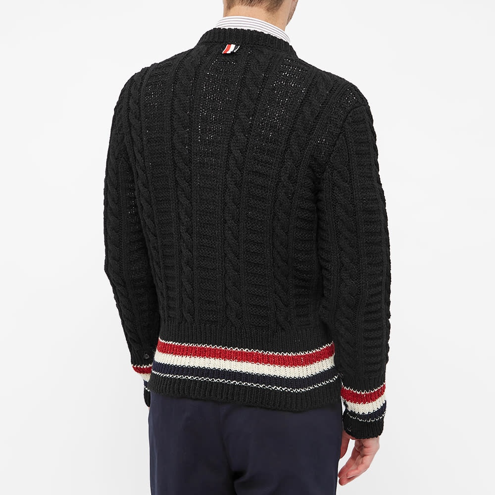 Thom Browne Mohair Mix Donegal Crew Knit - 5